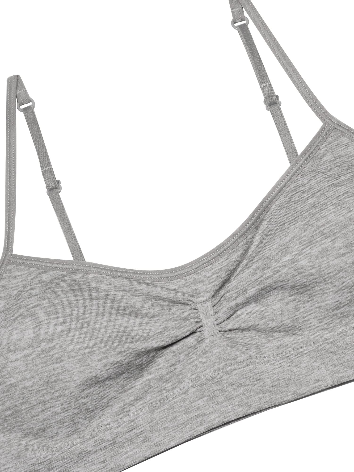 Fruit of the Loom Girls' Seamless Sports Bra with Removable Modesty Pads - Comfortable Training Bra for Teens & Active Girls - Perfect for Gym, Yoga & Everyday Wear