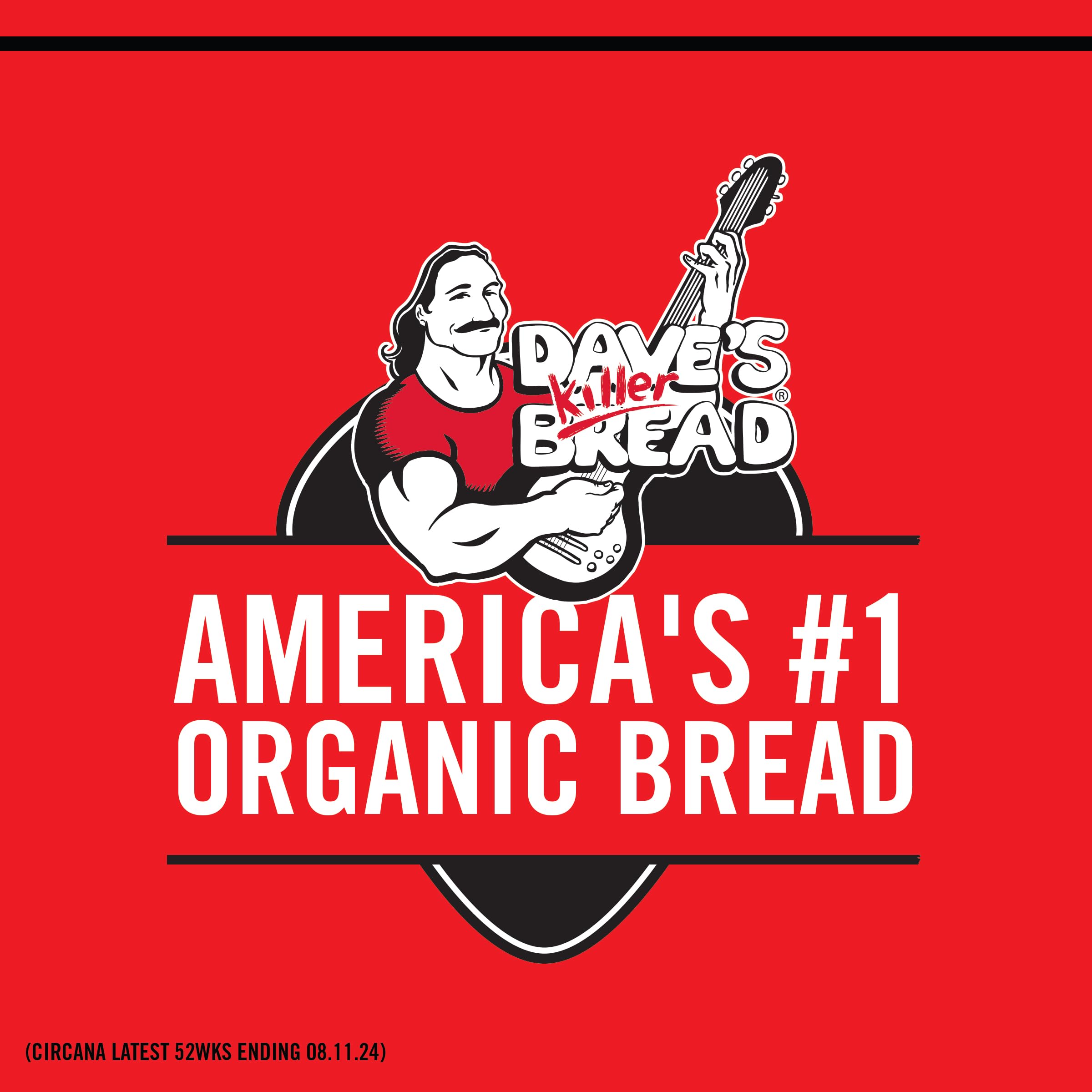 Dave's Killer Bread Organic Sprouted Whole Grain Thin-Sliced Bread - 20.5 oz Loaf | High Fiber Protein Rich | Perfect for Sandwiches, Toast & Healthy Breakfasts