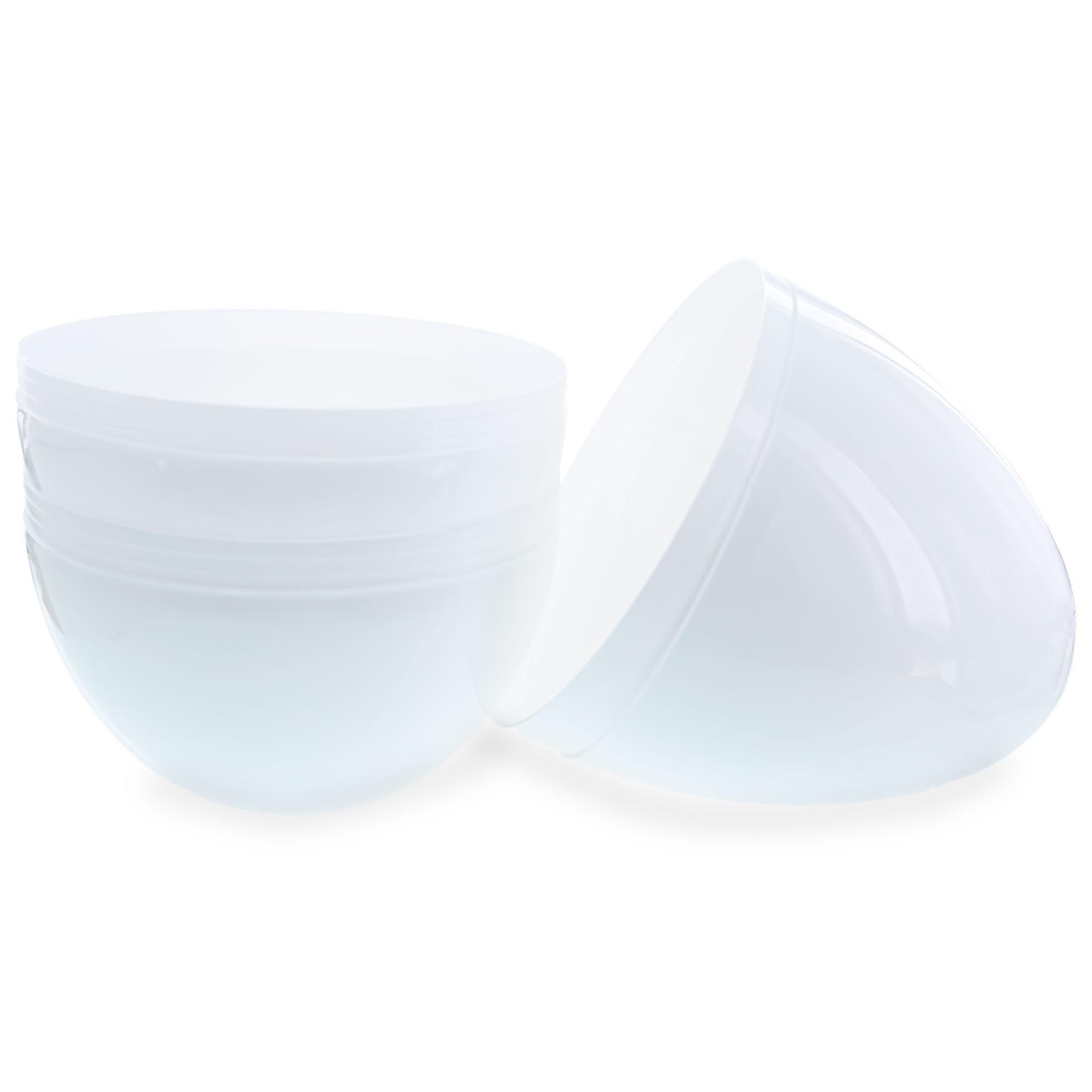 2-Pack White Plastic Jumbo Easter Eggs - 10