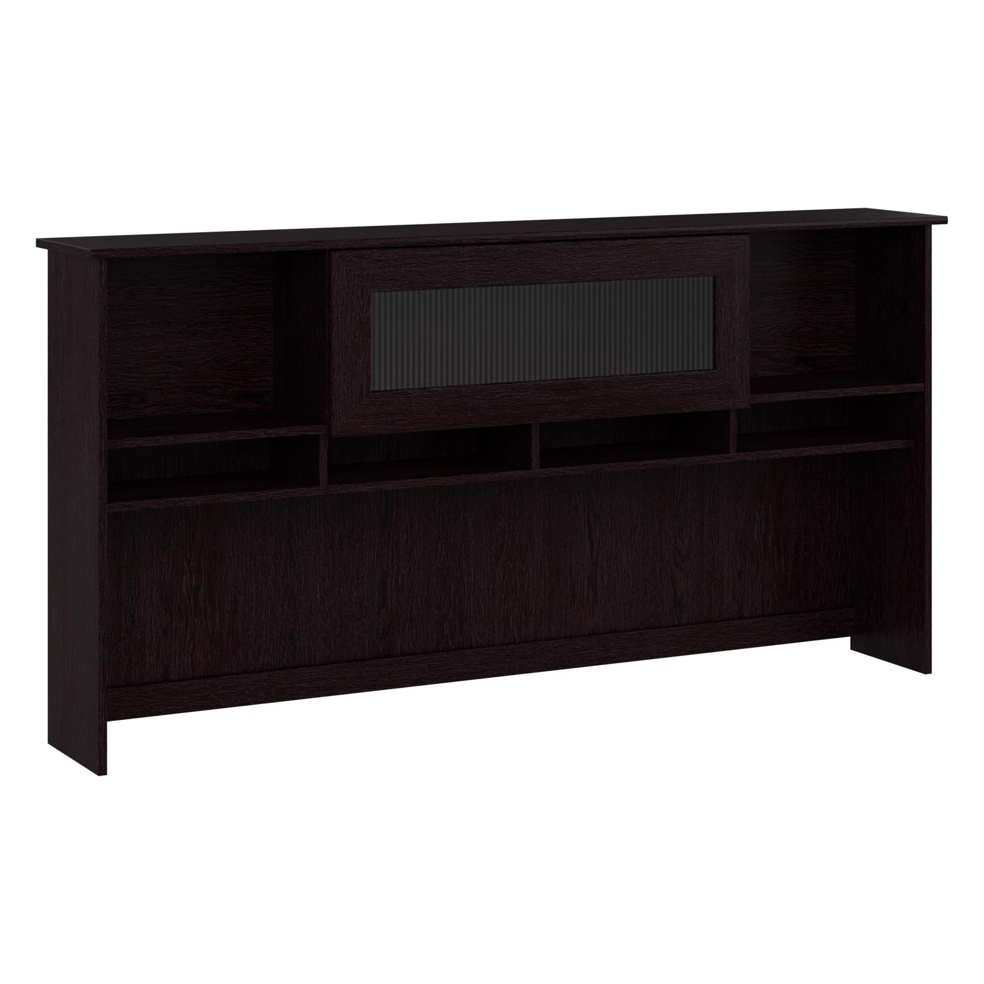 Bush Furniture Cabot 72W Hutch in Espresso Oak - Stylish Home Office Desk with Storage Shelf for Study, Work & Organization