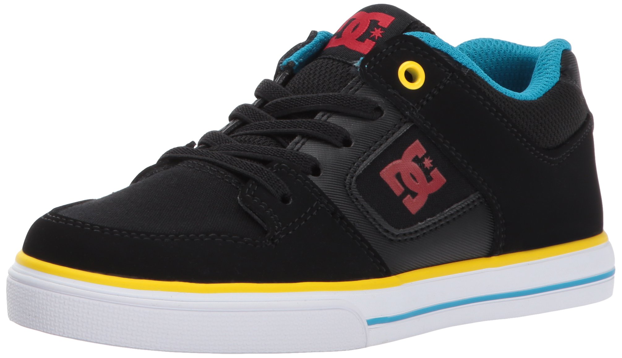 DC Kids' Pure Elastic Skate Shoes - Lightweight & Comfortable Sneakers for Boys & Girls - Perfect for Skateboarding, School & Everyday Wear