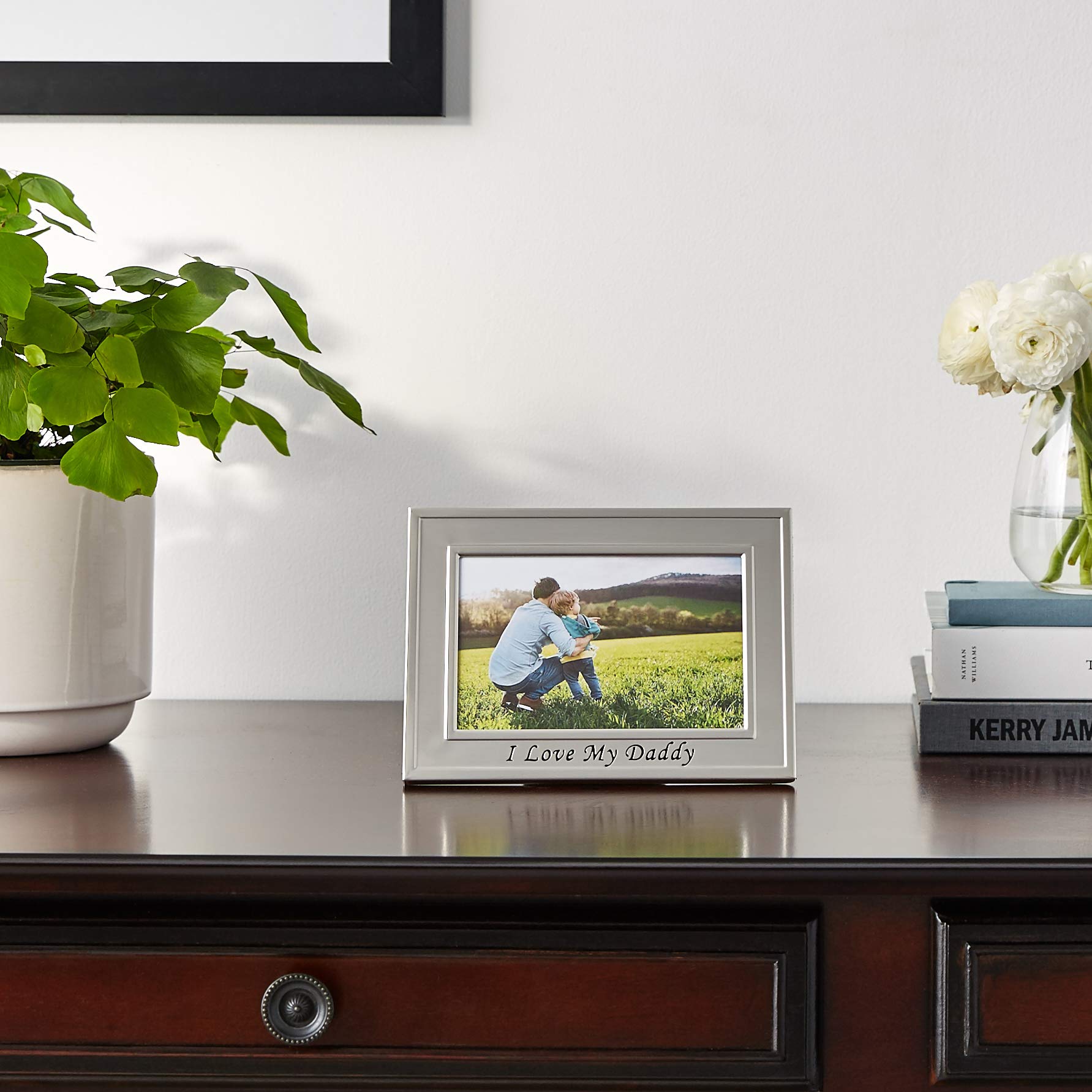 Lawrence Frames Silver Plated 'I Love My Daddy' 6x4 Picture Frame - Perfect for Father's Day Gifts, Home Decor & Family Photos