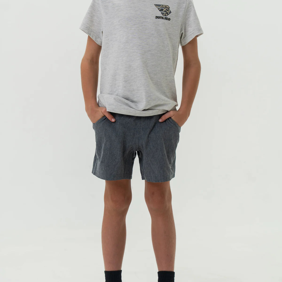 Boys' Burlebo Athletic Shorts - Lightweight Breathable Running Shorts for Kids - Perfect for Sports, Gym, and Outdoor Activities
