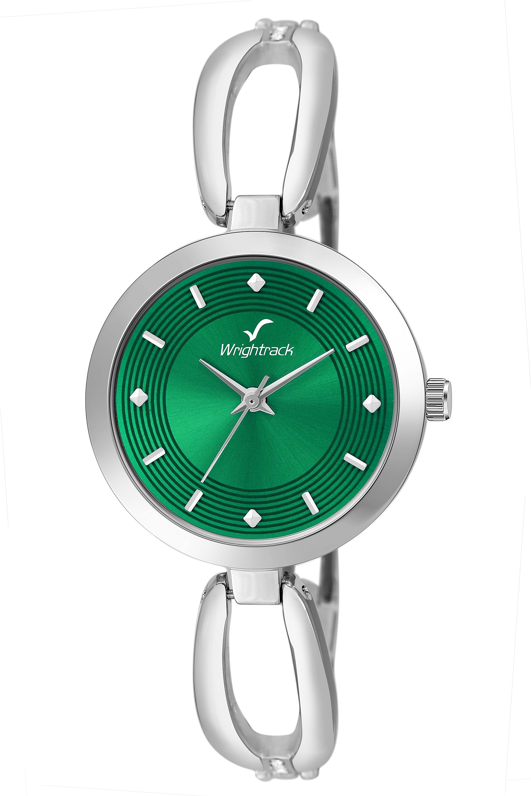 WRIGHTRACK Women's Analog Quartz Watch with Silver Stainless Steel Band - Elegant Timepiece for Everyday Wear, Office & Special Occasions