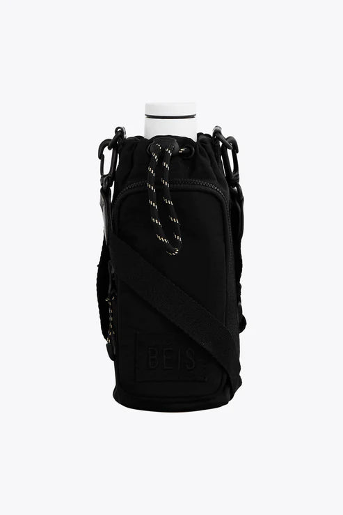 Best Black Water Bottle Sling - Lightweight & Adjustable for Hiking, Gym & Outdoor Activities | Hands-Free Hydration Solution