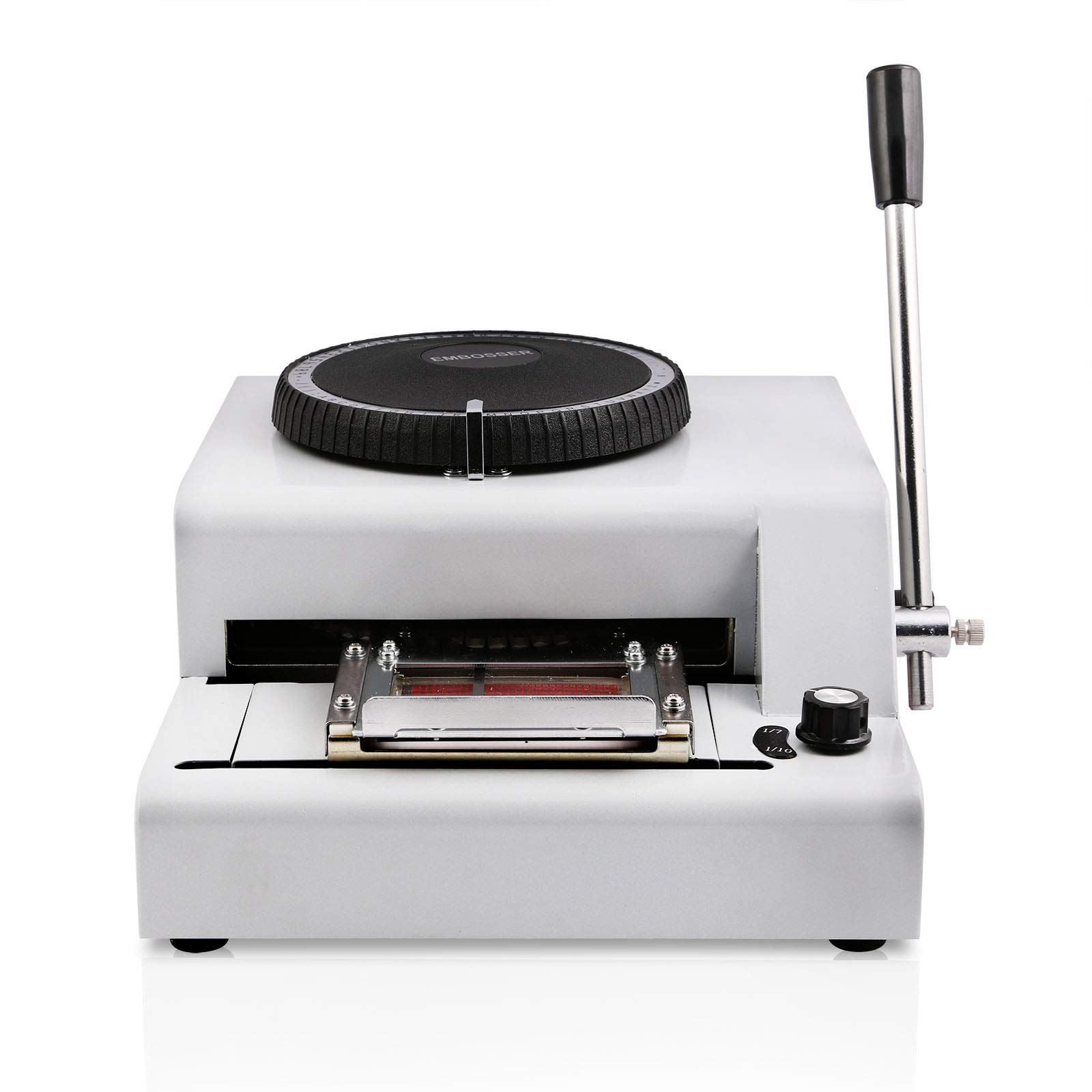 VEVOR Card Embosser Machine - 72 Character Embossing Tool for ID, Credit & Membership Cards | Perfect for Office, School & Business Security Use