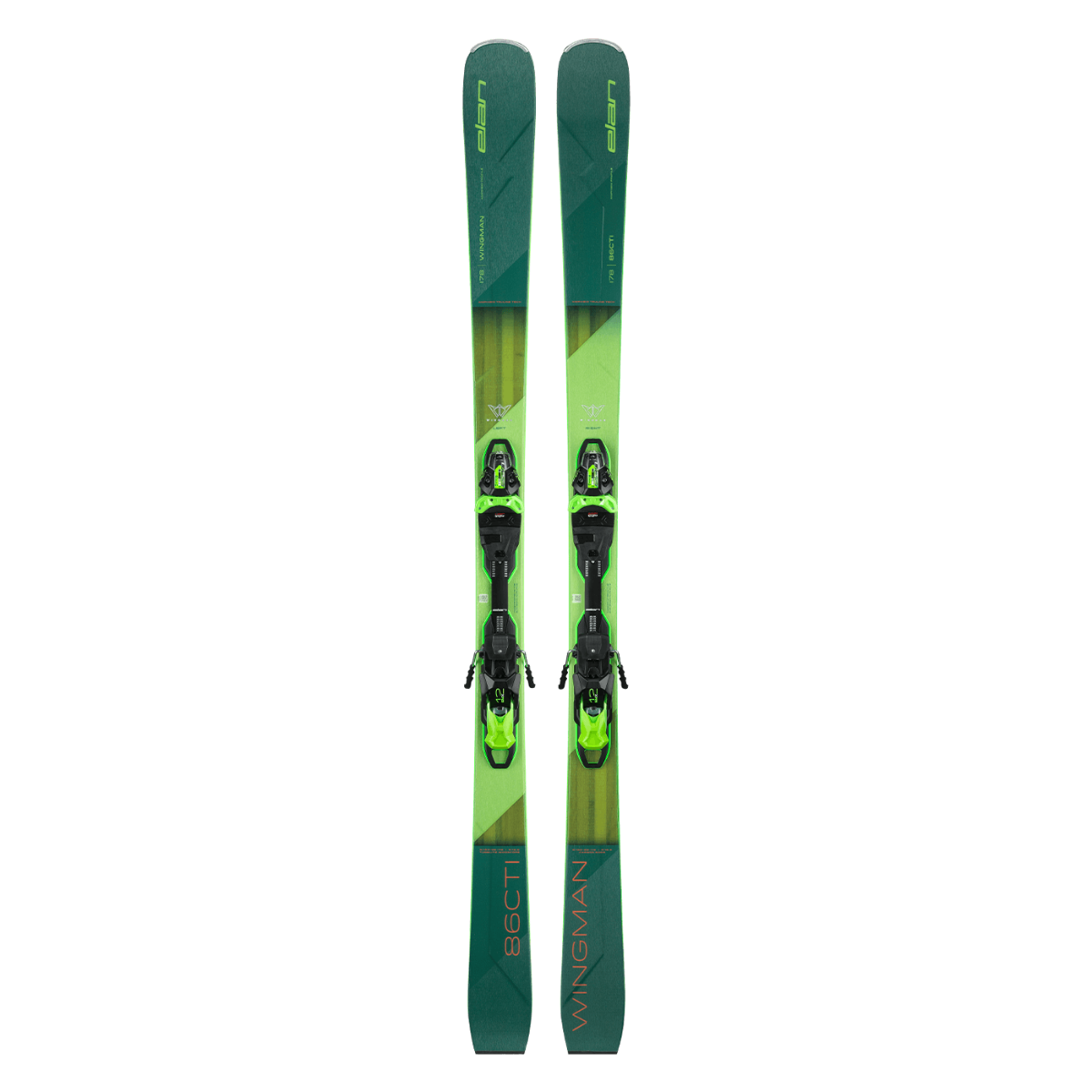 Elan Wingman 86 CTI FX Skis with EMX 12.0 DB192219 Bindings (2025 Model) - All-Mountain Performance for Powder, Groomers & Park Riding