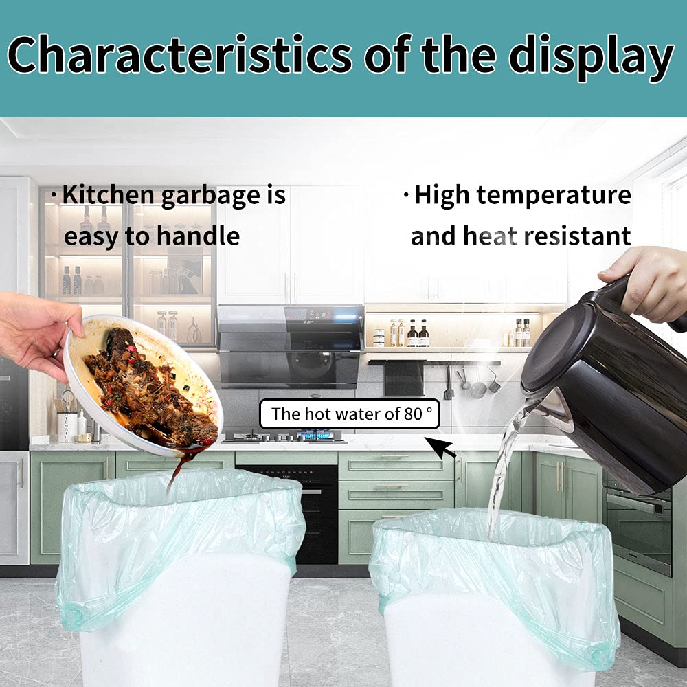 Small Trash Bags 5 Rolls (100 Count) - Durable Kitchen, Office & Bedroom Waste Bin Liners - Colorful Portable Garbage Bags for Home, Office & Travel Use