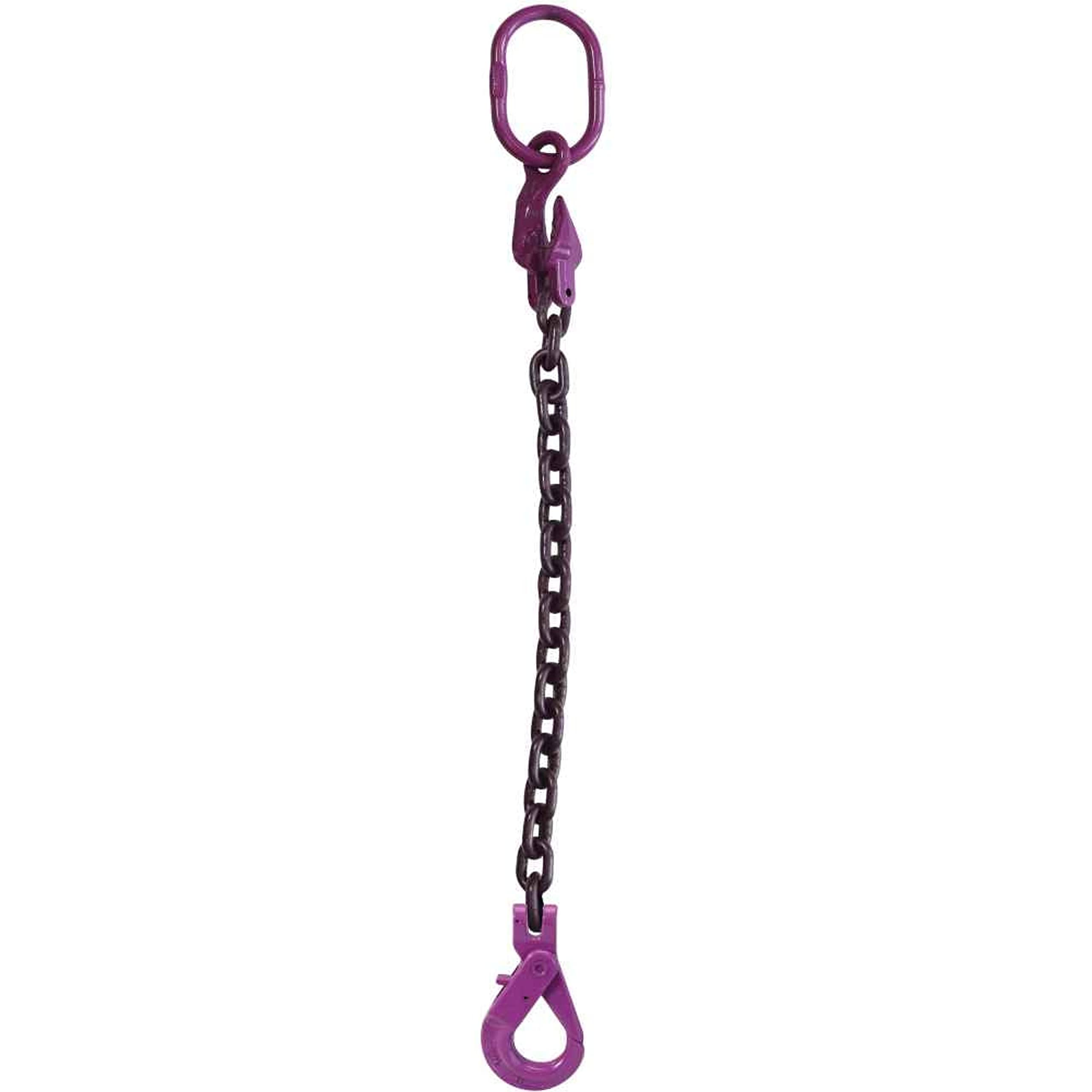 Grade 100 Alloy Steel Adjustable 1-Leg Chain Sling - 9/32