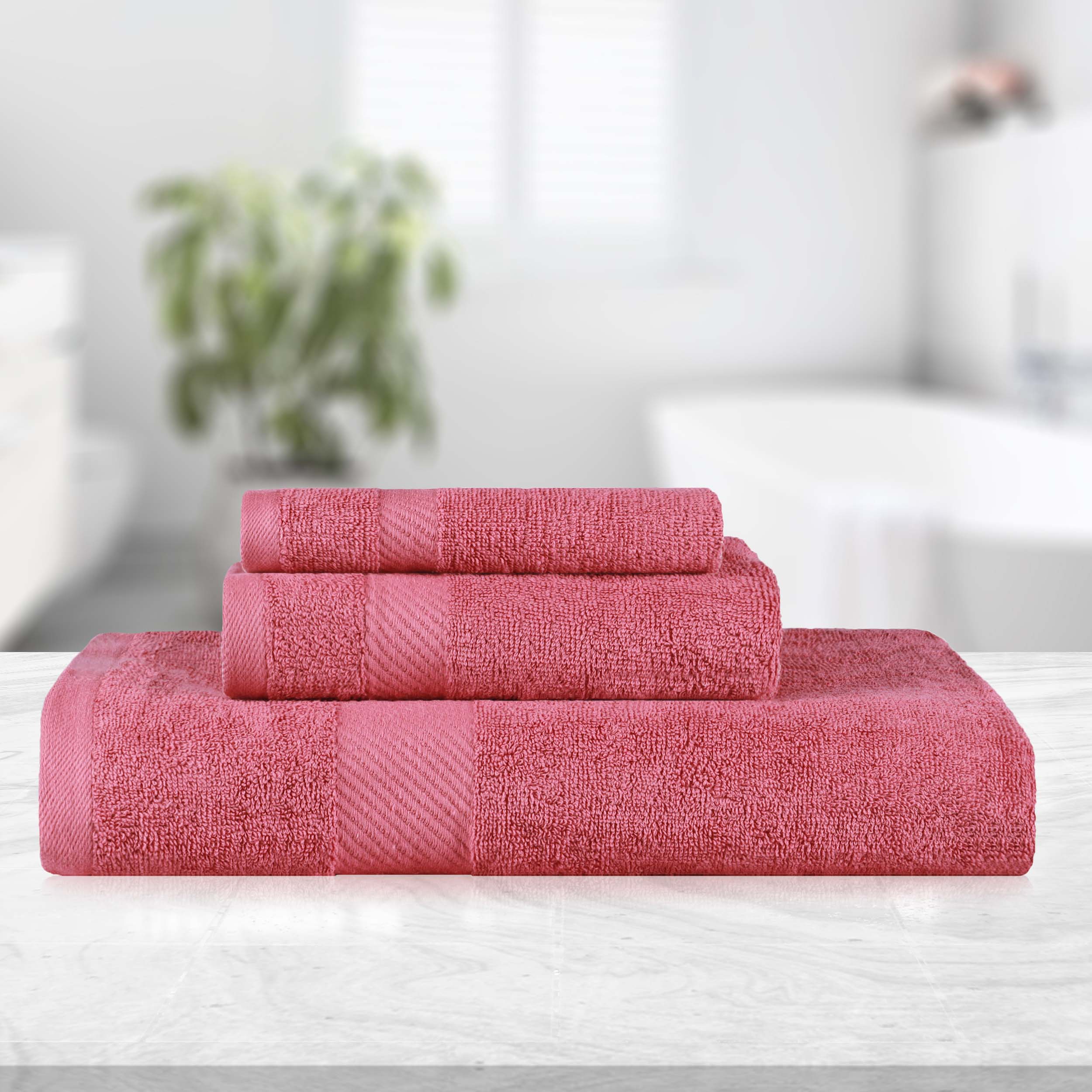 Premium Egyptian Cotton Quick-Drying 3-Piece Bath Towel Set - Ultra Soft & Absorbent for Spa, Gym & Luxury Home Use