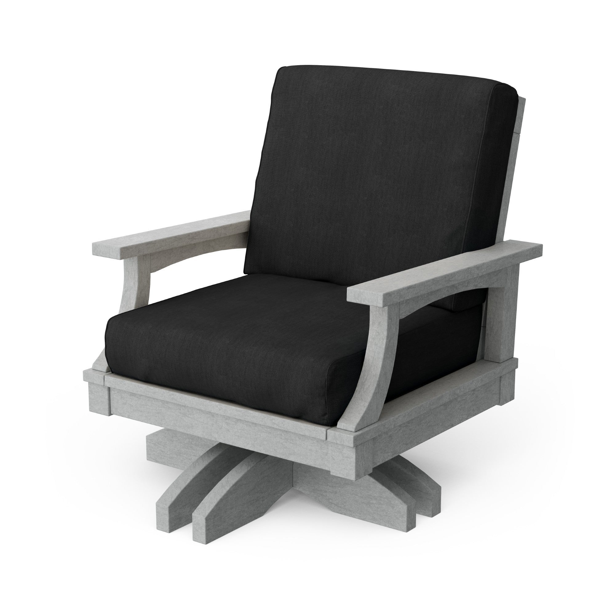 Heritage Deep Seating Swivel Chair - 360° Rotating Patio Lounge Chair with Cushions, Weather-Resistant Outdoor Furniture for Garden, Poolside & Backyard Relaxation