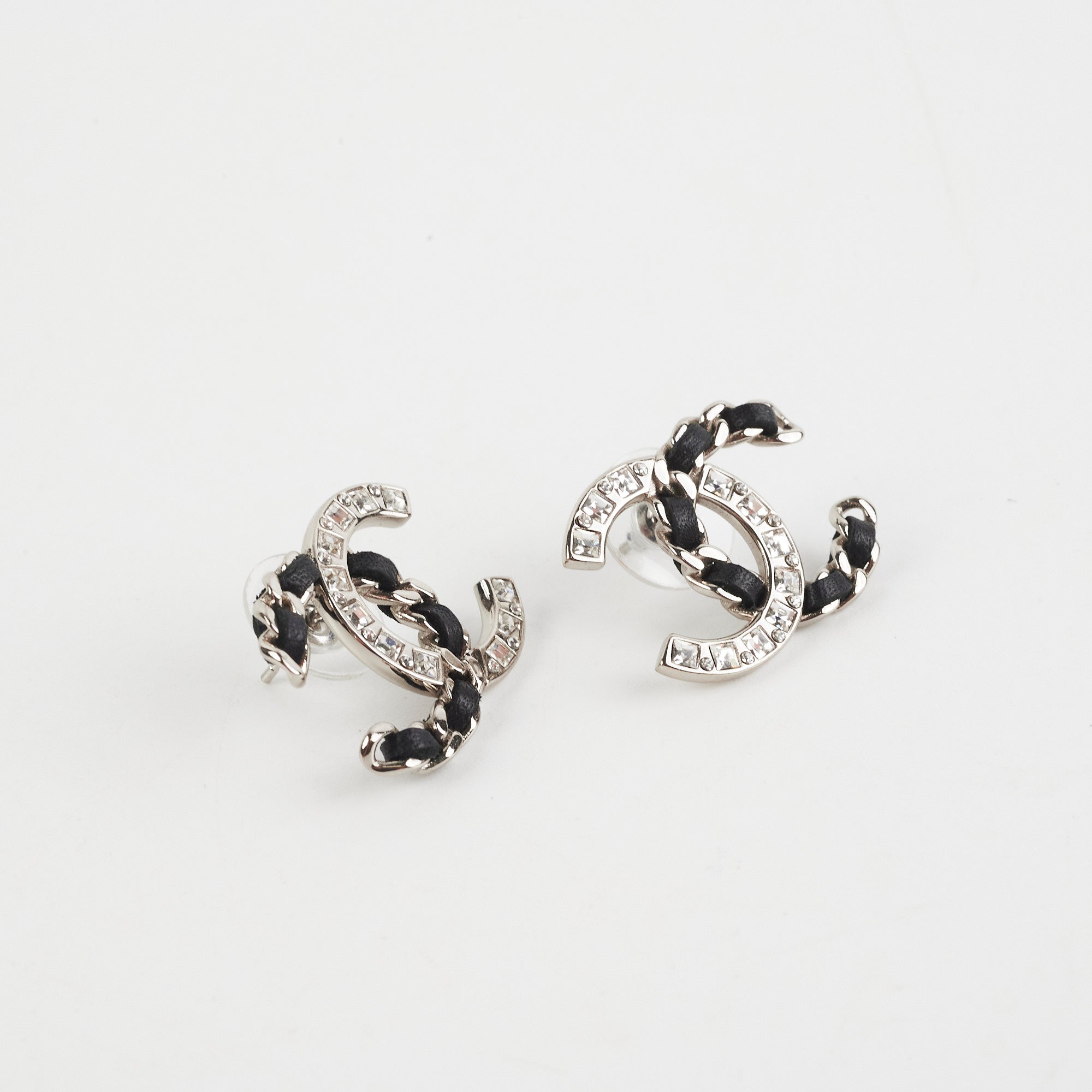 Chanel CC Logo Crystal Earrings for Women - Luxury Fashion Jewelry Gift for Party, Wedding & Special Occasions