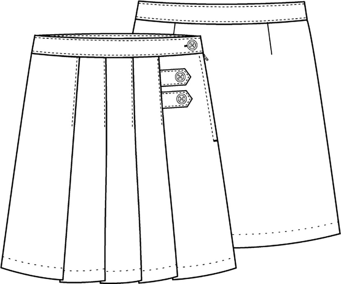 Stretch Pleated Tab Scooter School Uniforms for Big Kids - Comfortable & Durable Classroom Attire - Perfect for School Days, Playtime & Special Events