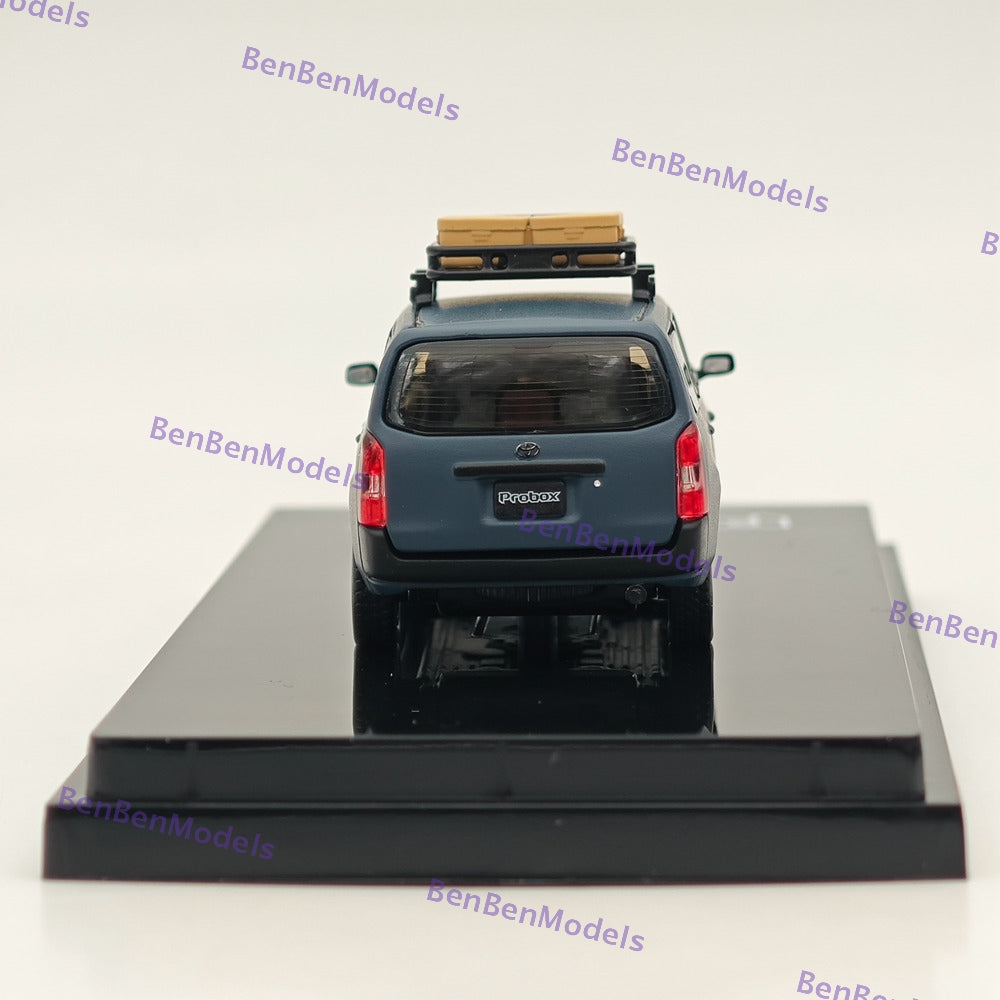 1/64 Scale Hobby Japan Toyota Probox Customized Version Matte Blue Diecast Model Car HJ643062BL - Perfect for Collectors, Display, and Toy Car Enthusiasts
