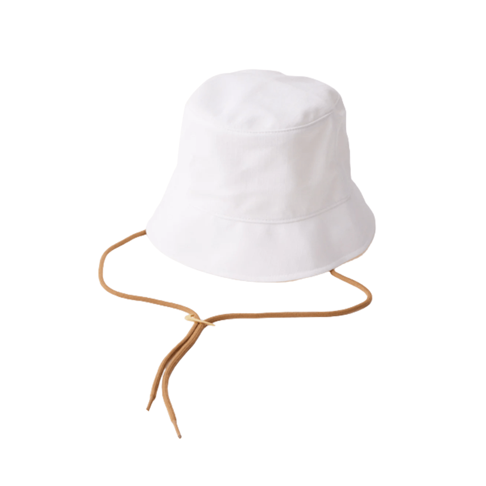 Nike x Jacquemus White Bucket Hat for Women - Stylish Summer Sun Hat for Outdoor Activities, Beach, and Travel