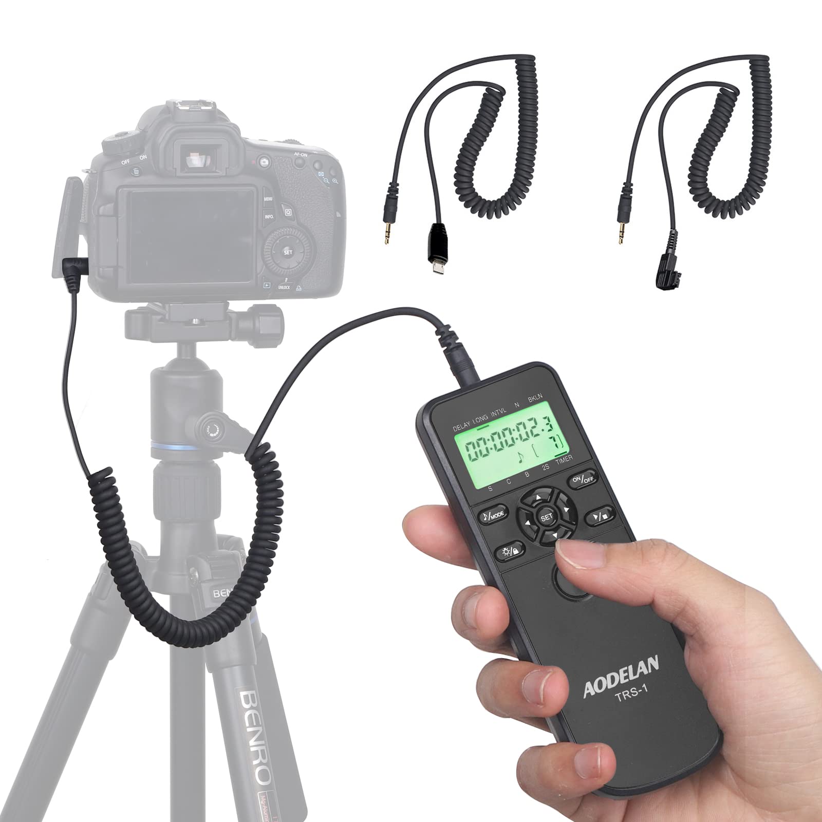 Wireless Timer Remote Shutter Release with LCD Screen & Intervalometer for Sony a6000 a5100 a7II | Compatible with Minolta DSLR Cameras | Perfect for Time-Lapse Photography, HDR & Long Exposure Shots