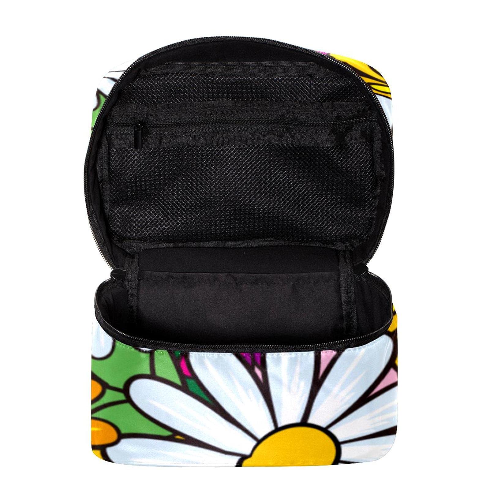 Floral Pattern Travel Makeup Bag - Large Cosmetic Organizer with Zipper for Women & Girls | Perfect for Vacation, Gym & Daily Essentials Storage