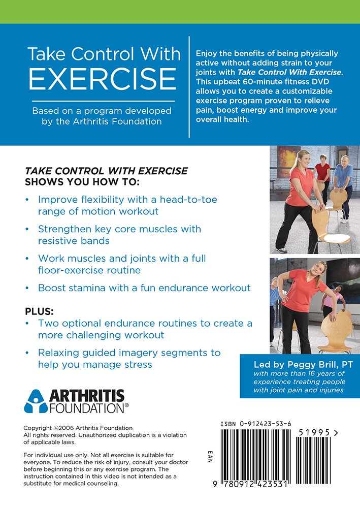Arthritis Relief Exercise Program - Take Control with Arthritis Foundation Workouts for Joint Pain & Mobility | Home & Gym Fitness Routines