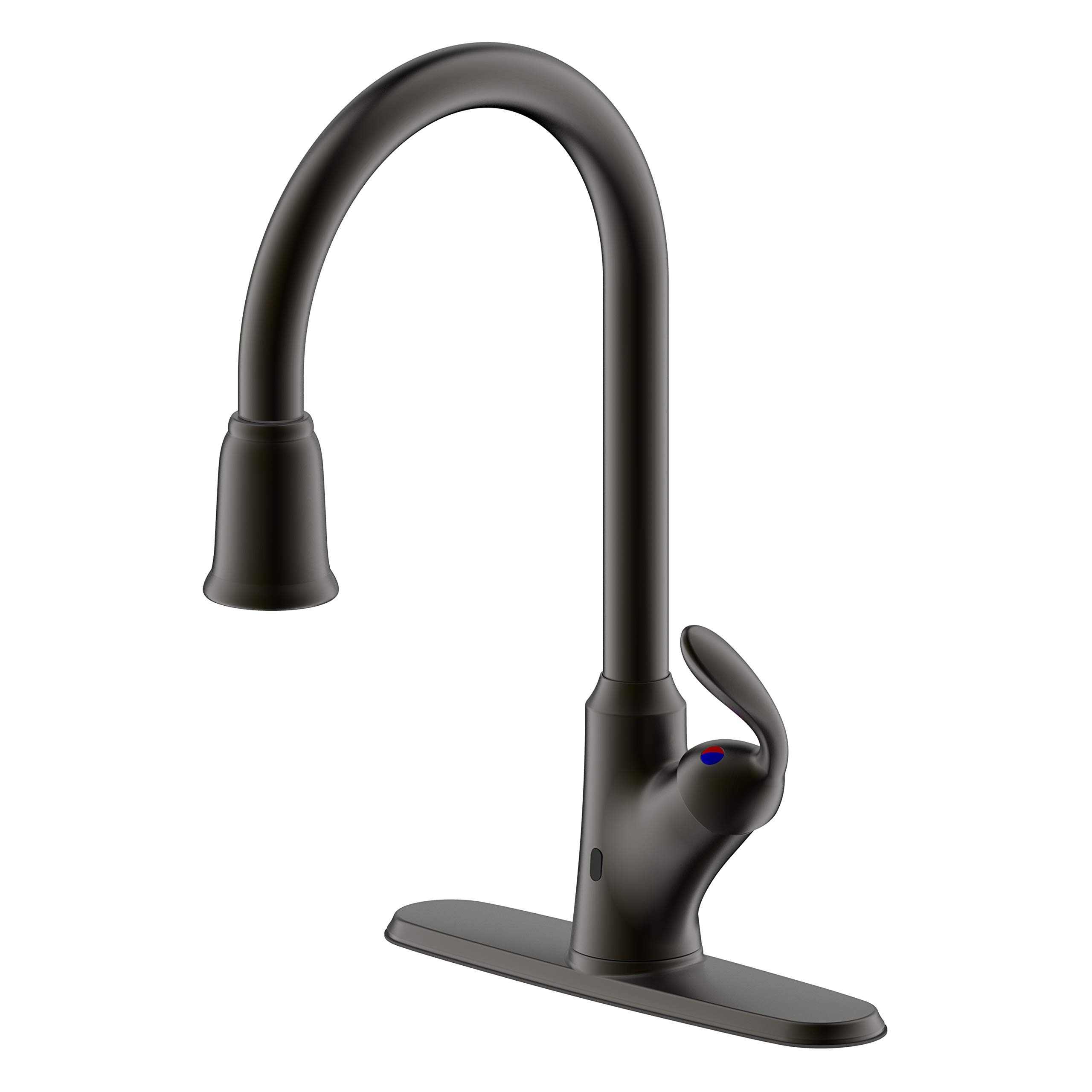 Ultra UF19305 Stiletto Kitchen Sensor Faucet in Oil Rubbed Bronze - Touchless Hands-Free Smart Faucet for Modern Kitchen, Bathroom, and Commercial Use