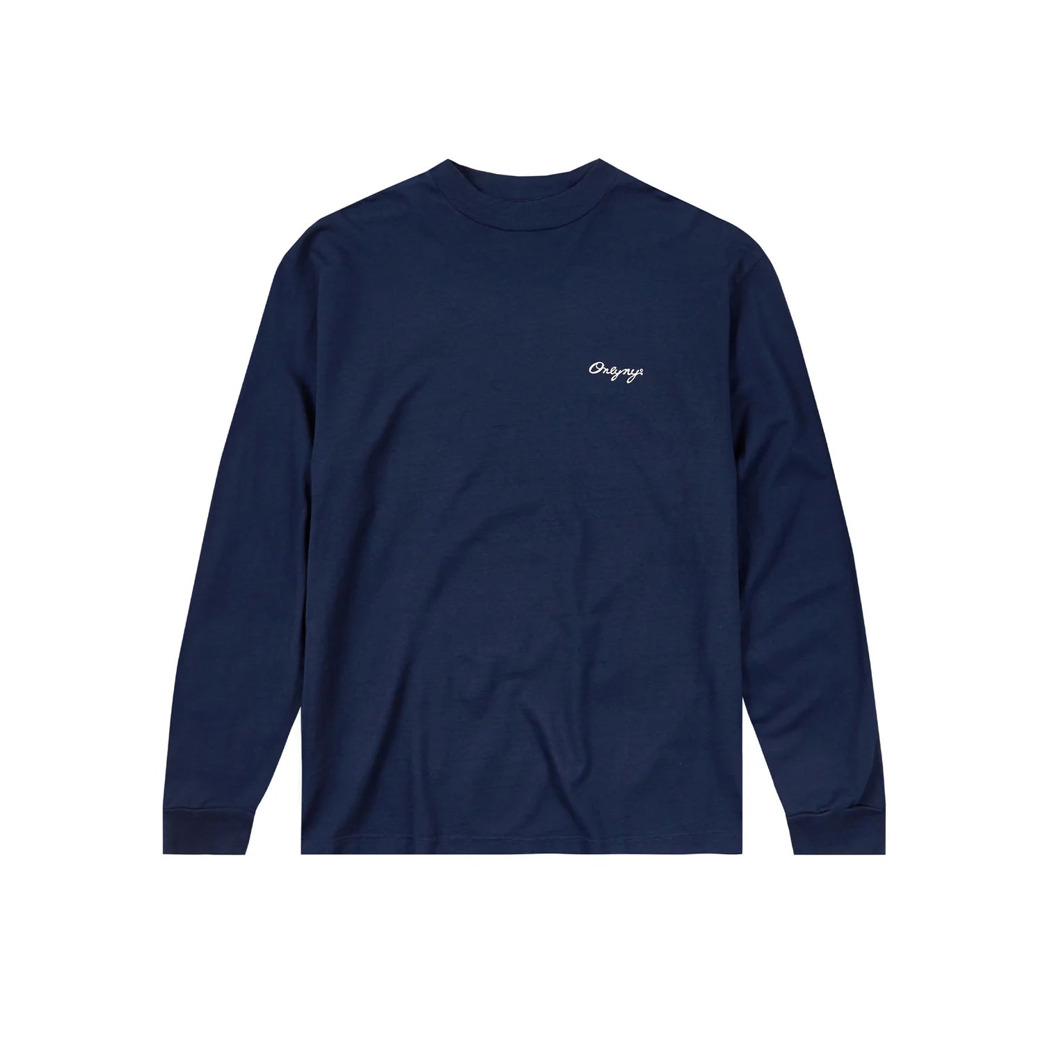 Only NY Surveyor Long Sleeve T-Shirt for Men - Comfortable Navy Blue Crewneck Casual Shirt - Perfect for Streetwear, Work & Everyday Wear
