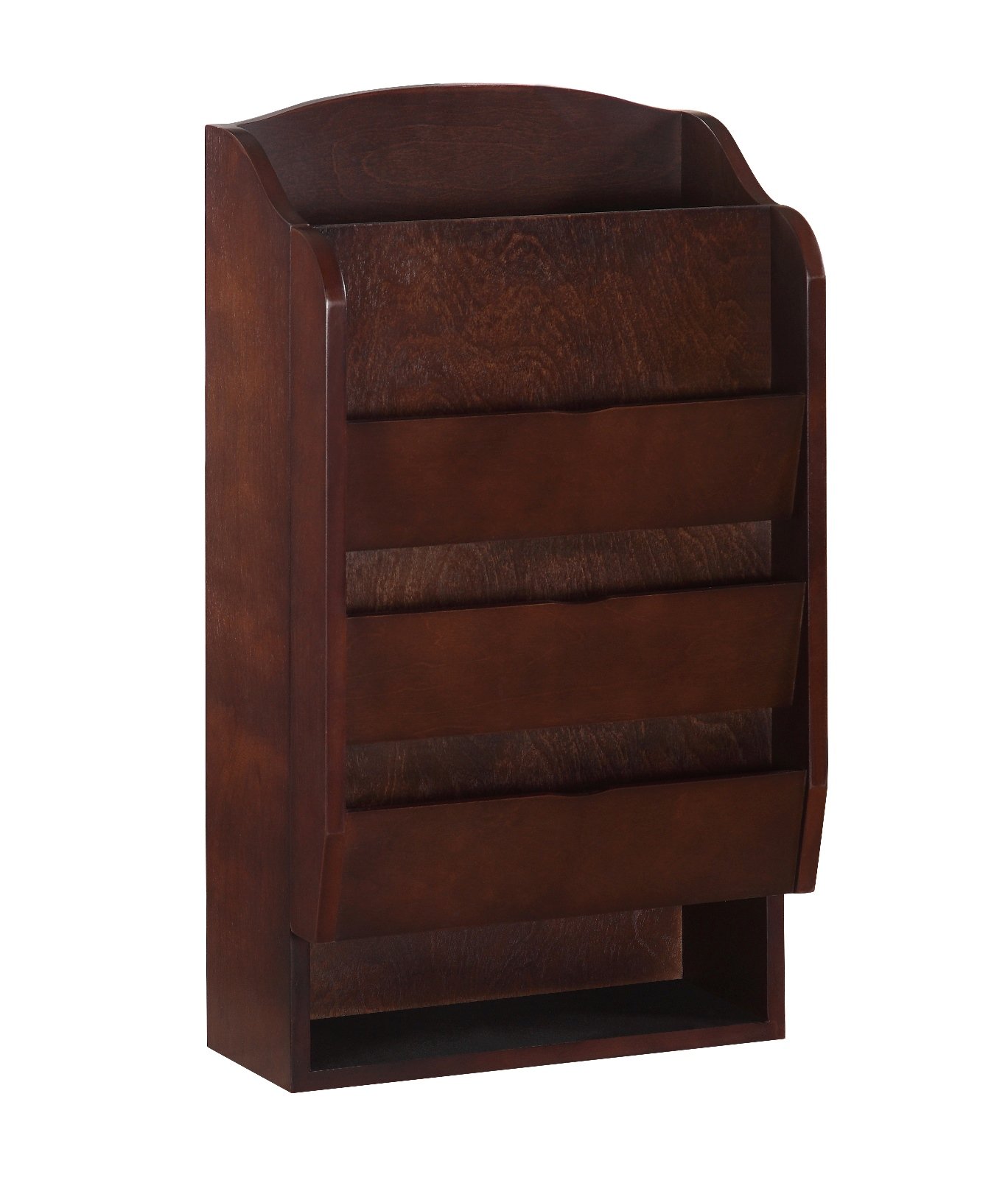 Mahogany Door Entry Organizer with Mail Sorter - Wall Mounted Entryway Storage for Keys, Mail & Essentials - Perfect for Home, Office & Apartment Organization