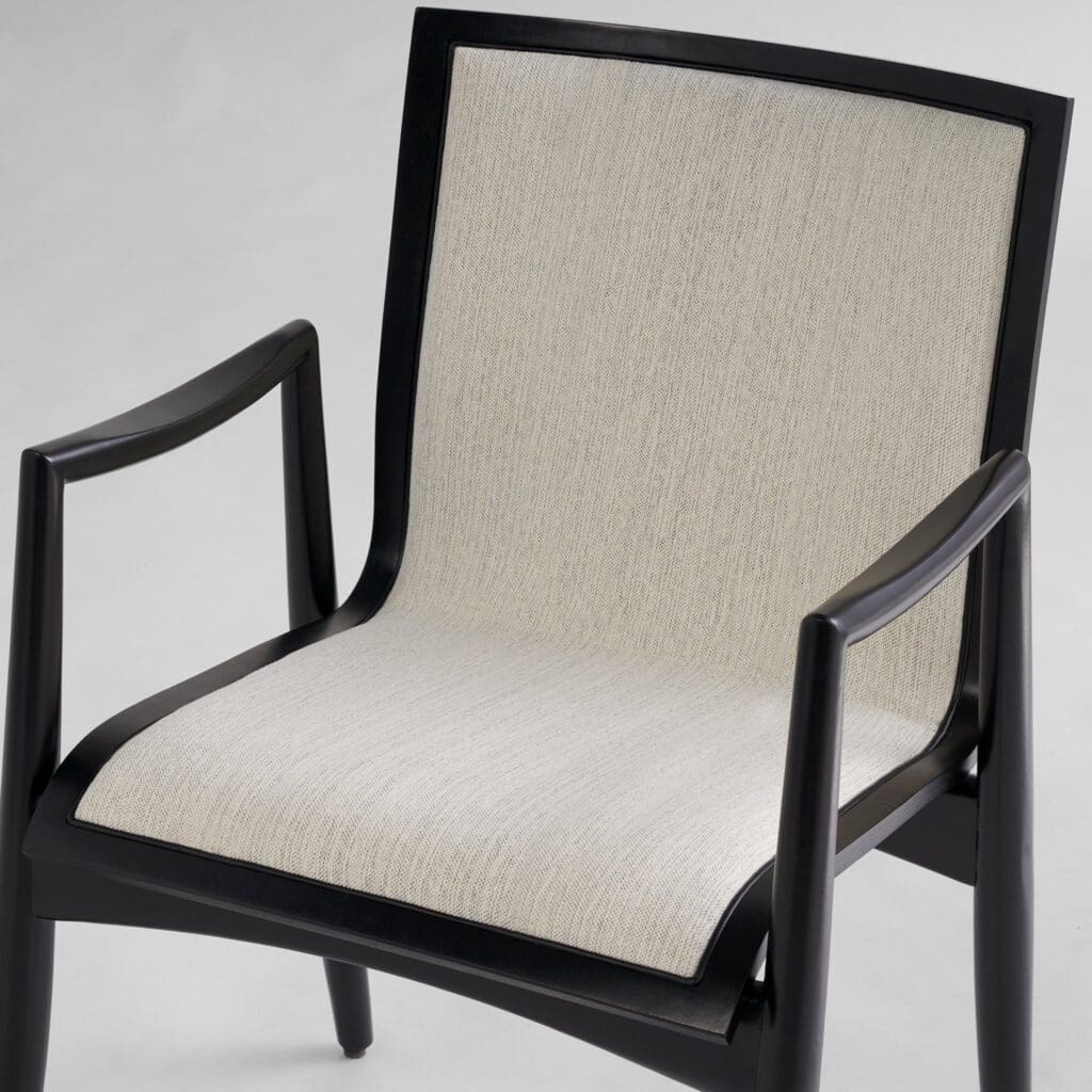 Cyan Design 11726 Vitra Chair - Black and Cream Modern Accent Chair for Living Room, Bedroom, or Office Decor
