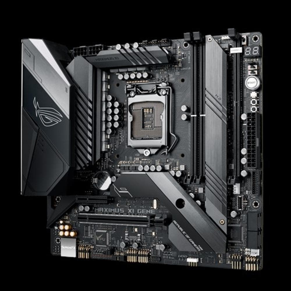 ASUS ROG MAXIMUS XI GENE Z390 mATX Gaming Motherboard - Intel LGA 1151, DDR4, Dual M.2, Wi-Fi - Perfect for High-Performance Gaming PCs & eSports Builds