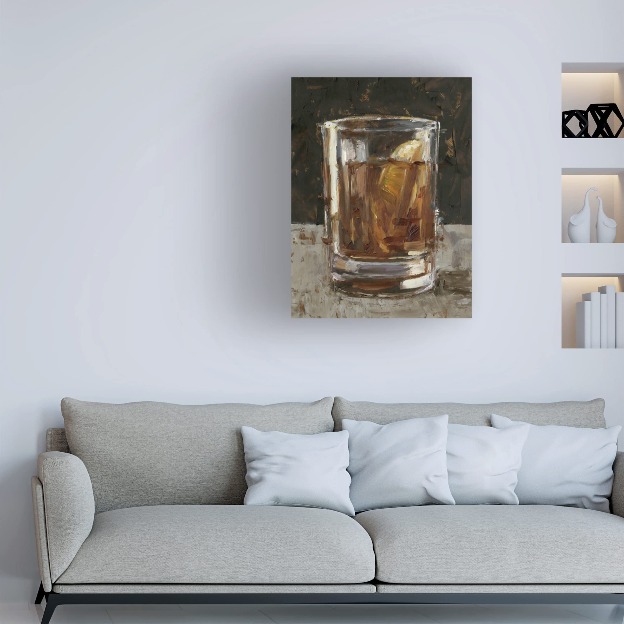 Trademark Fine Art 'The Hard Stuff II' Canvas Wall Art by Ethan Harper - Modern Home Decor for Living Room & Office