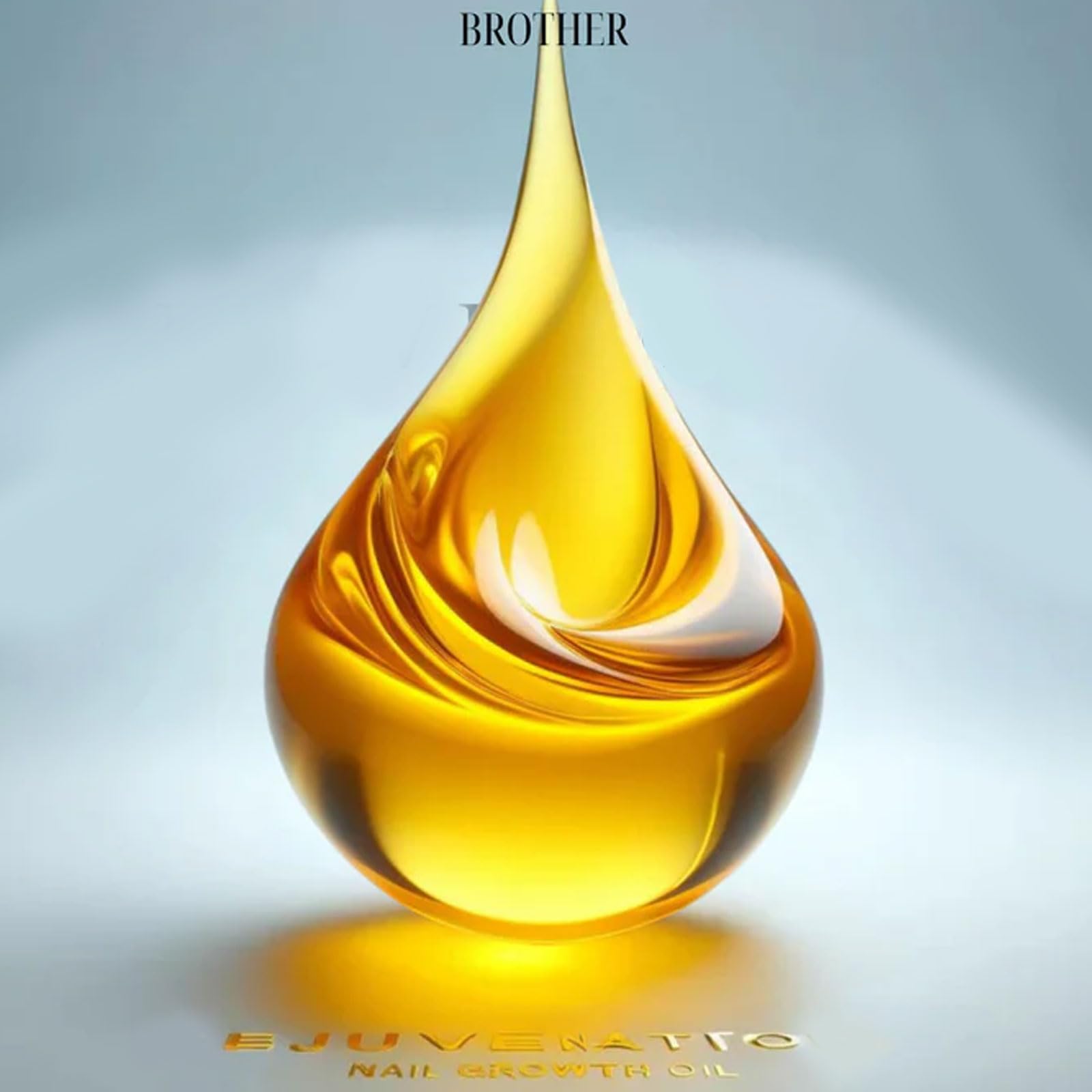Brother Cosmetics Nail Growth Oil with Vitamin E & Jojoba - Strengthens Peeling, Breaking & Thin Nails - 2PCS Set - Perfect for Nail Care & Manicures at Home or Salon