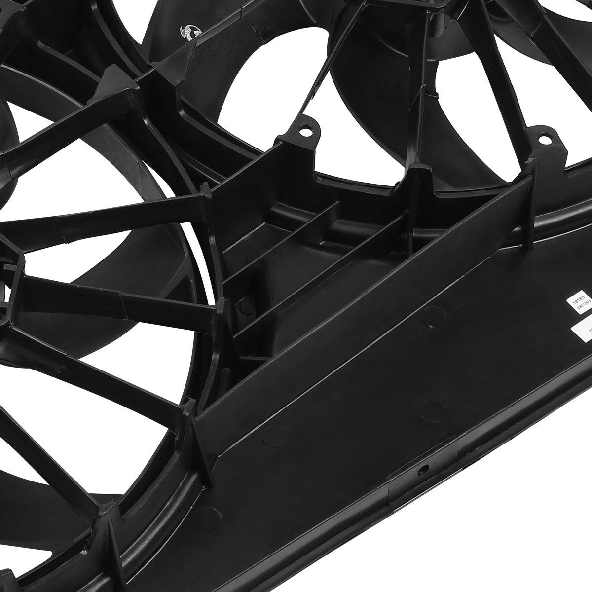 Auto Dynasty CH3115163 OE Style Radiator Cooling Fan Assembly for 2007-2017 Chrysler 200 Sebring Avenger Compass 2.7L 3.5L 3.6L - Replacement Cooling System Part for Engine Overheating Prevention & Summer Driving