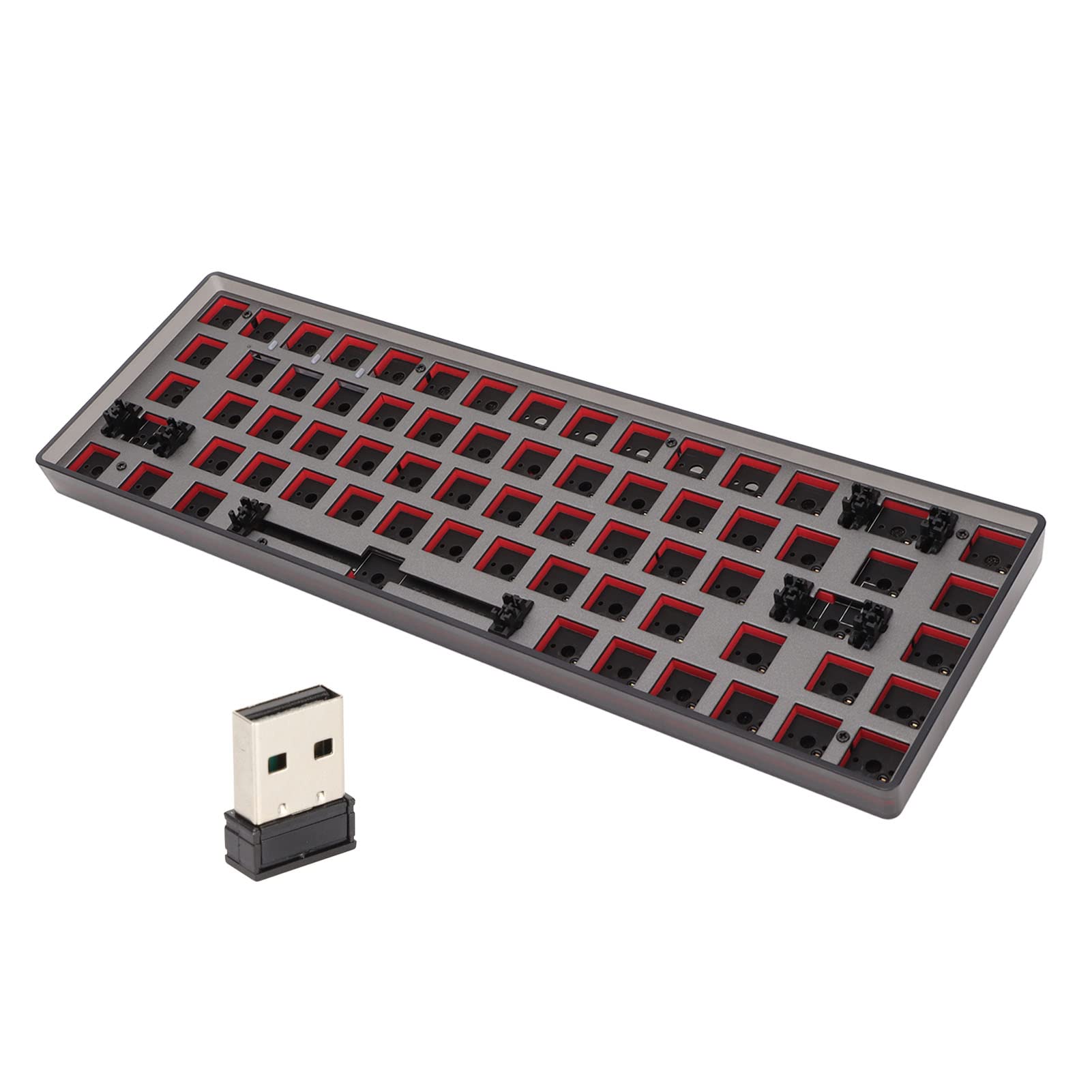 DIY 68-Key Wireless Mechanical Keyboard Kit - Hot Swappable for Gaming & Office Use