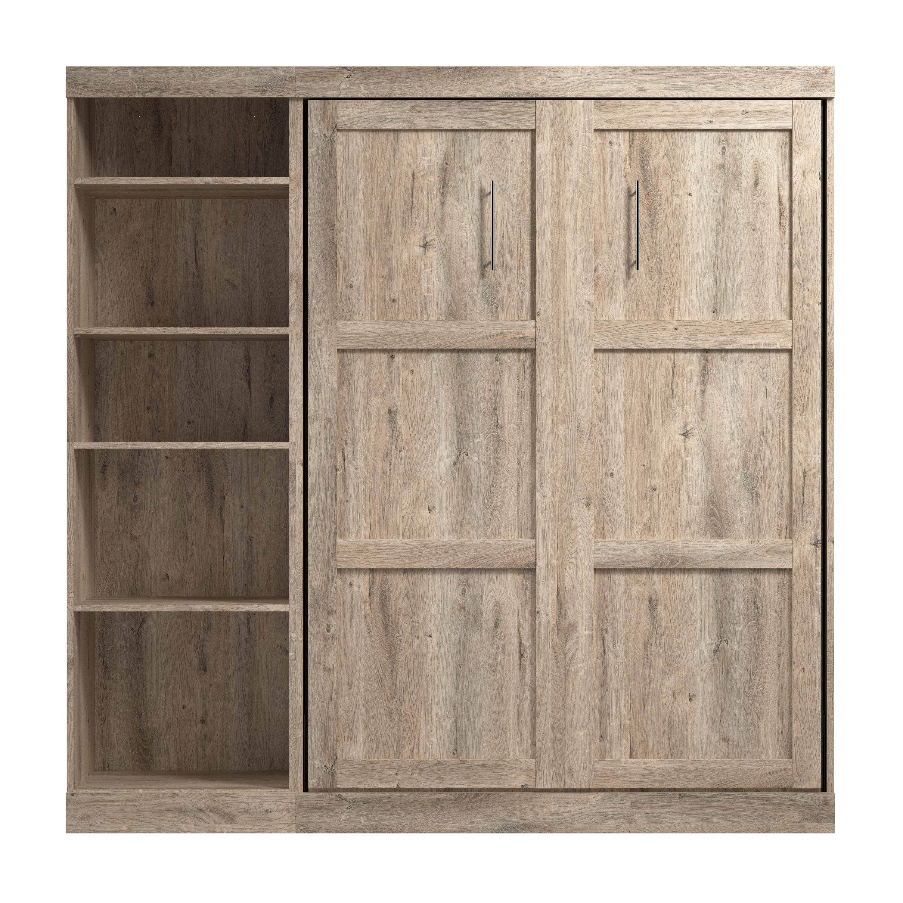 Pur Full Murphy Full Bed with Storage Unit (84W) - 7 Color Options | Space-Saving Wall Bed for Small Apartments & Guest Rooms