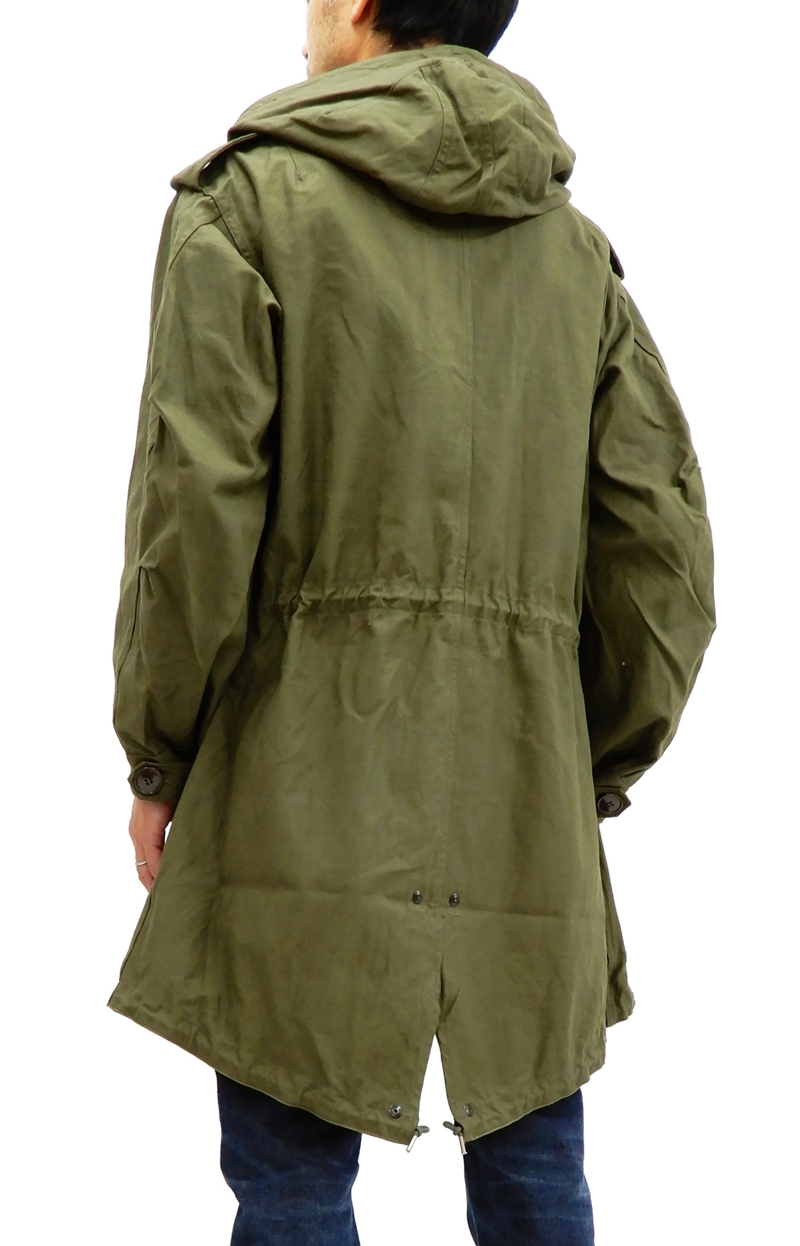 Buzz Rickson Men's U.S. Army M-51 Fishtail Parka Military Jacket - Olive Drab Green Vintage Coat | Cold Weather Outerwear for Hiking, Camping & Urban Style