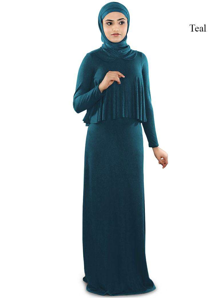 Stylish Daniya Jersey Abaya - Comfortable & Modest Islamic Dress for Women - Perfect for Prayer, Daily Wear & Special Occasions