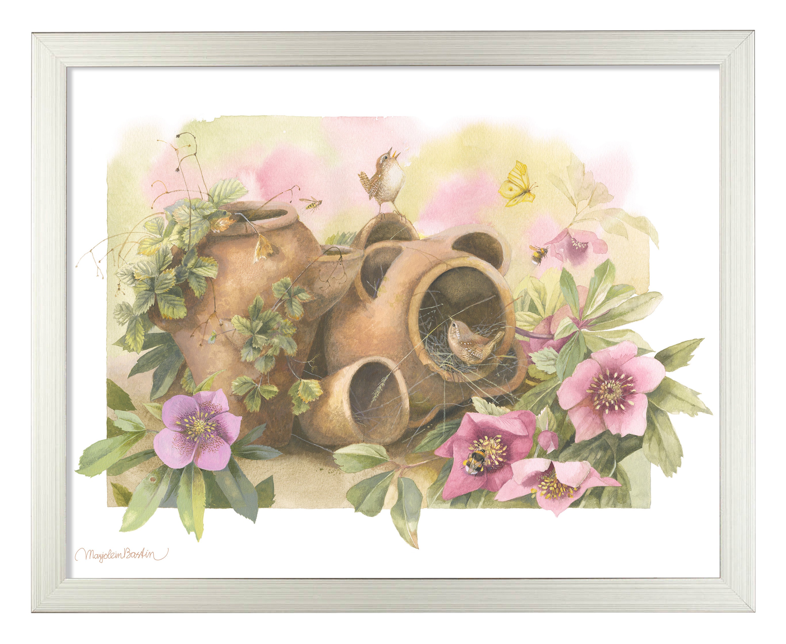 Home Decor Wall Art Prints - Beautiful Handmade Nest Paintings for Living Room, Bedroom & Office Decoration