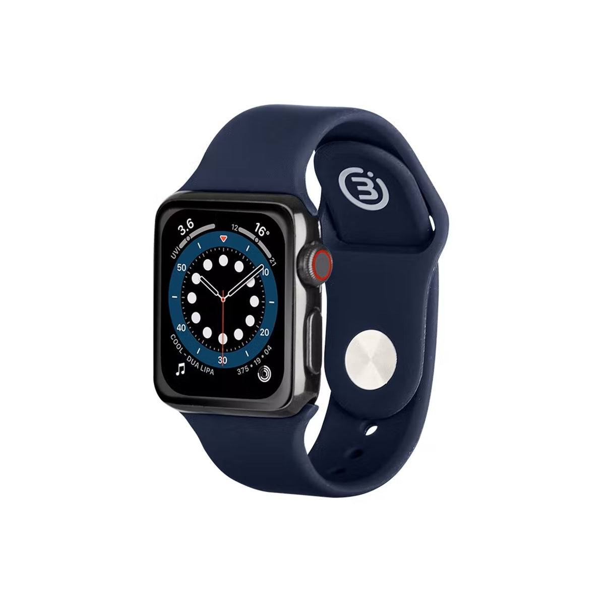 3sixT Silicone Replacement Band for Apple Watch 38mm 40mm 41mm - Durable Soft Sport Strap for Workout, Running & Daily Wear