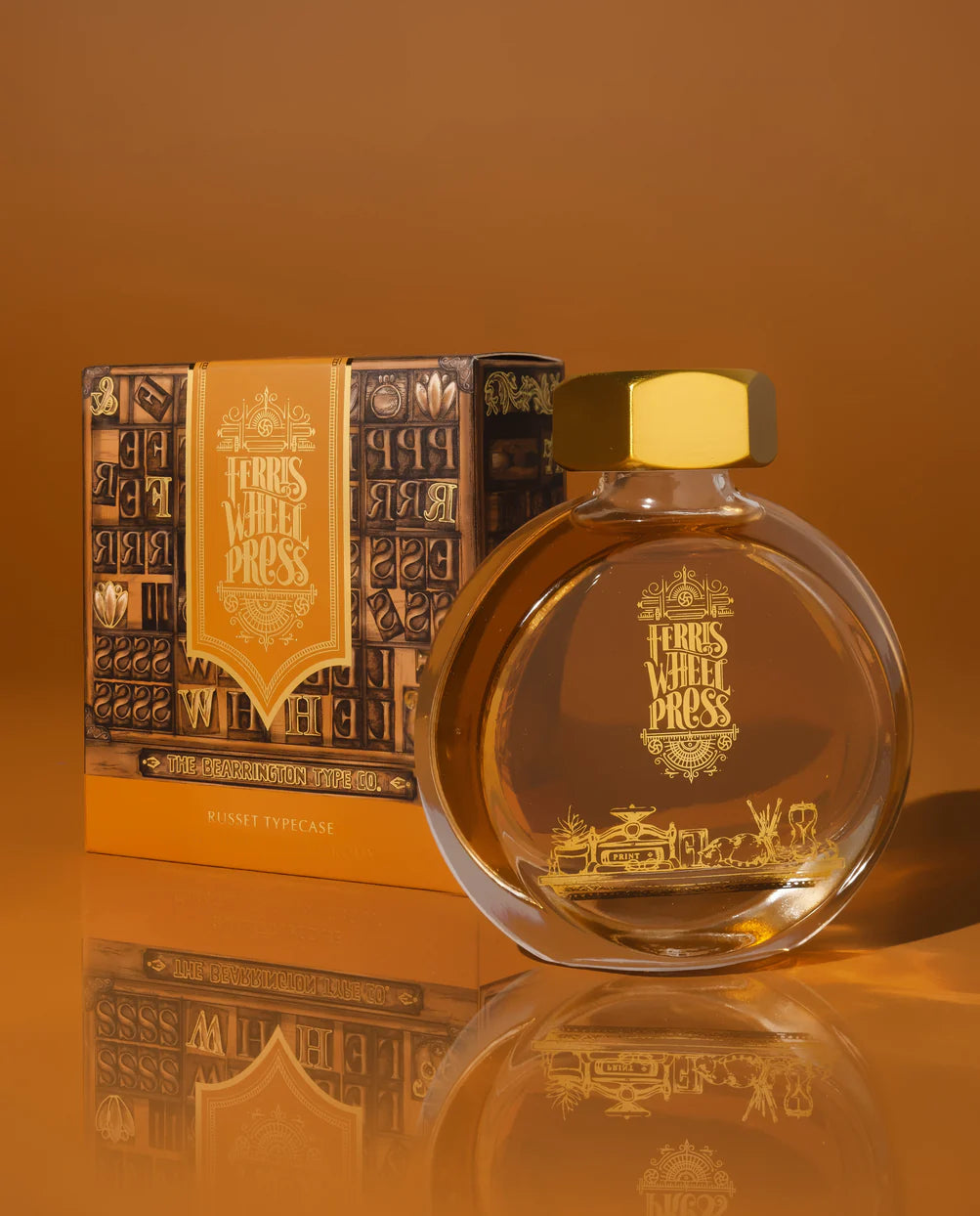 38ml Russet Typecase Ink - Premium Quality Ink for Fountain Pens, Calligraphy & Artistic Writing - Perfect for Professionals, Artists & Enthusiasts