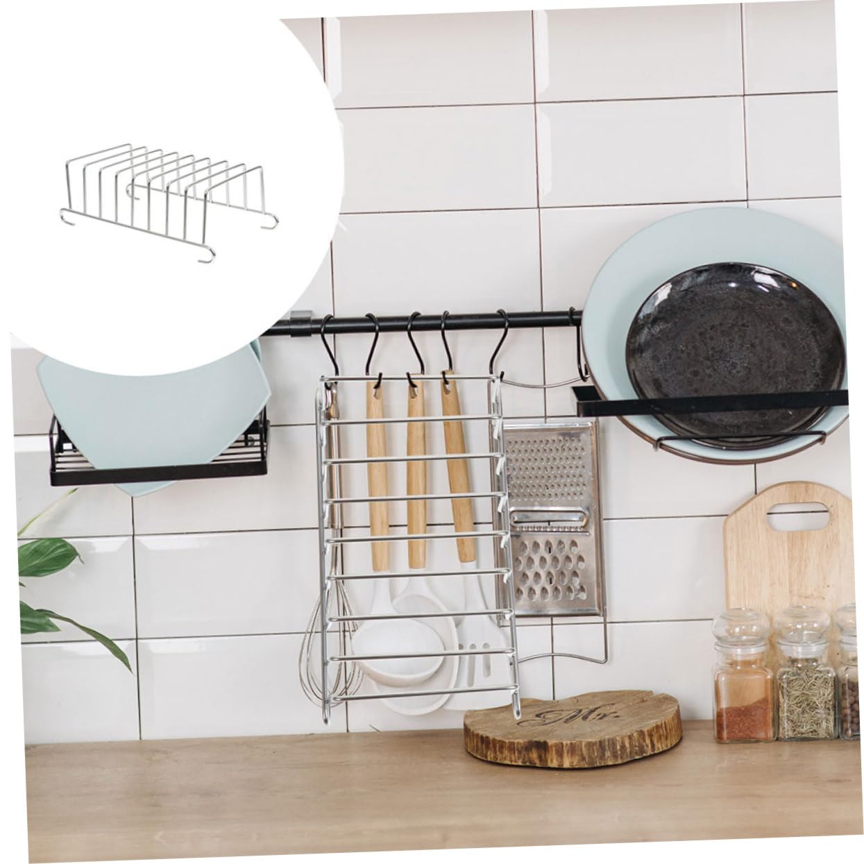 FELTECHELECTR Electric Fryer Bread Rack Toast Grill Accessory - Compatible with Air Fryers & Toaster Ovens | Perfect for Baking, Grilling & Toasting Bread, Bagels & Pastries | Kitchen Accessories for Home Cooking & Meal Prep
