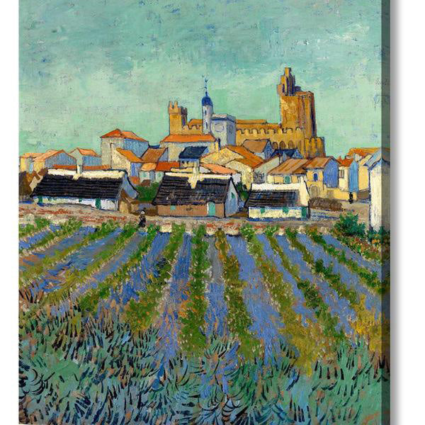 Starry Night Over The Rhone Wall Art Decor - Vincent Van Gogh Canvas Painting for Living Room, Bedroom & Office - Premium Home Decoration Gift Idea