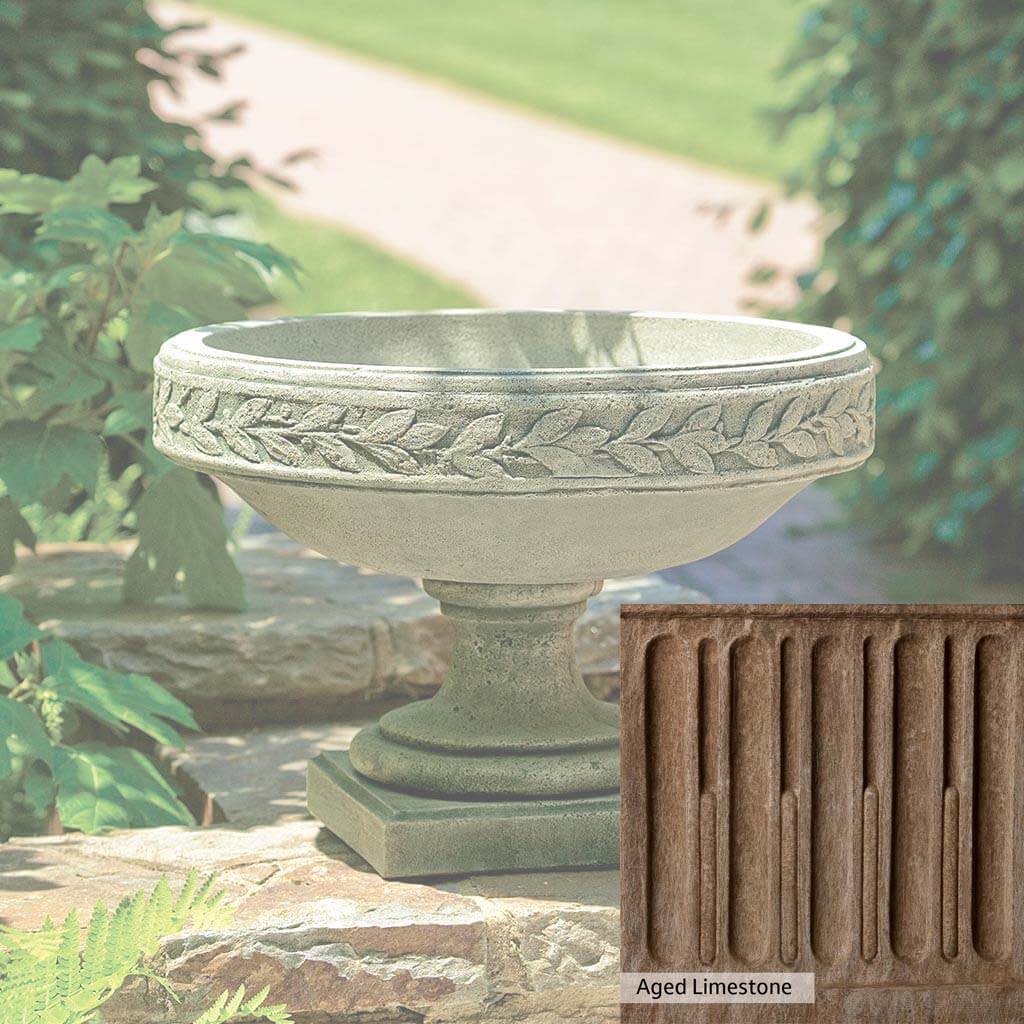 Campania International Longwood Laurel Banded Urn - Elegant Outdoor Garden Planter for Flowers, Plants & Home Decor - Perfect for Patio, Porch & Landscaping
