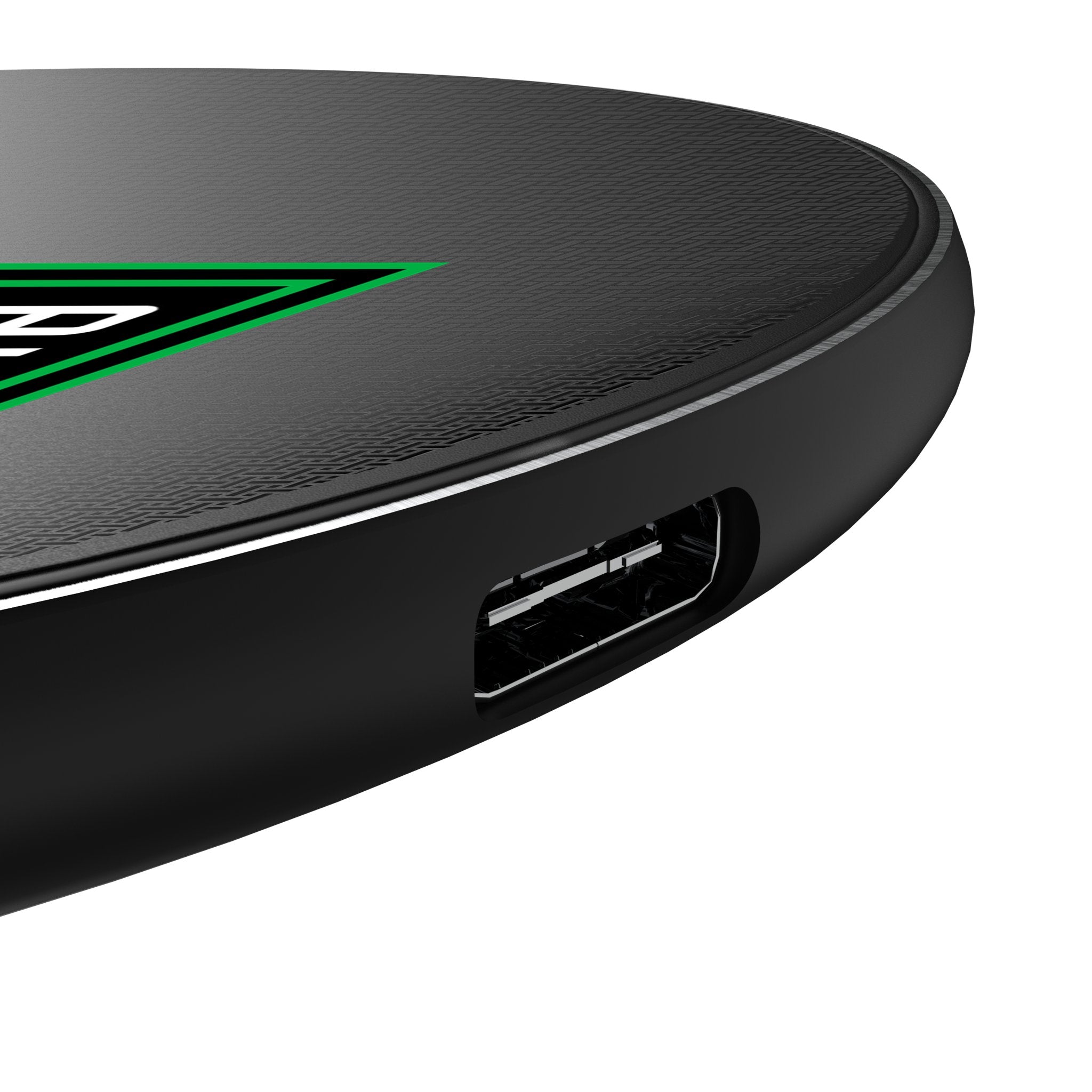 Austin FC Linen 15W Fast Wireless Charger - Qi Certified Phone Charging Pad for iPhone, Samsung, AirPods - Perfect for Home, Office & Nightstand Use