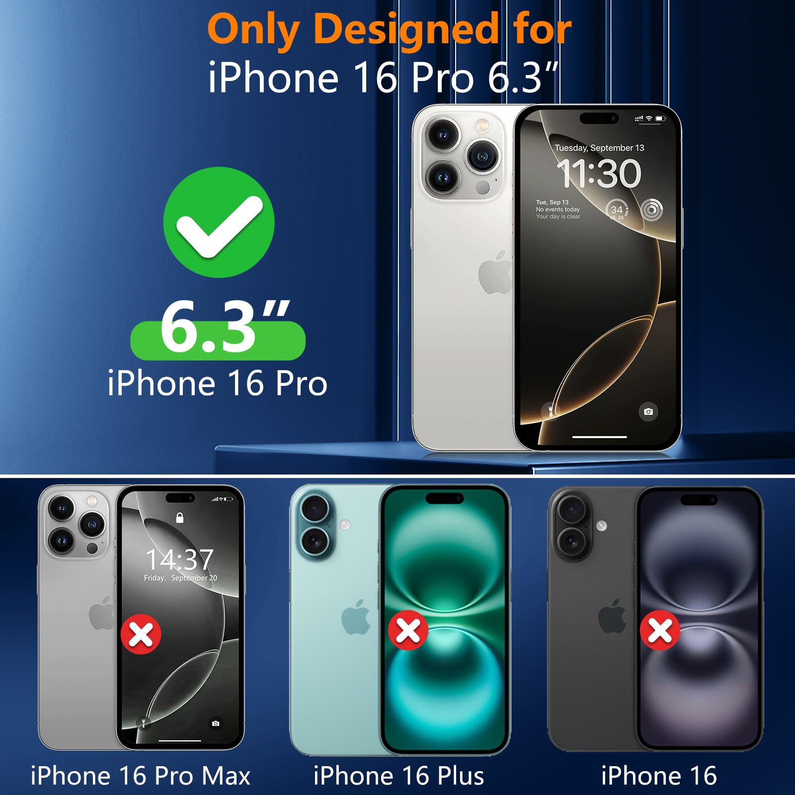 SPIDERCASE Magnetic iPhone 16 Pro Case (6.3