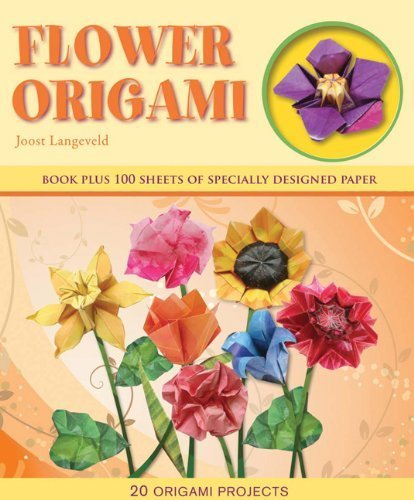 Flower Origami Book by Joost Langeveld - Step-by-Step Guide to Beautiful Paper Flowers | Perfect for DIY Crafts, Home Decor & Gifts