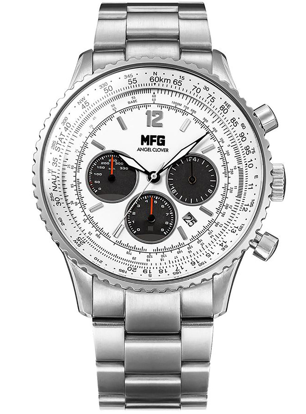 MF GHOST × ANGEL CLOVER Limited Edition Solar Chronograph Watch - Japanese Movement - Collector's Timepiece for Anime Fans & Streetwear Enthusiasts - Perfect for Cosplay, Fashion Statements & Gift Giving