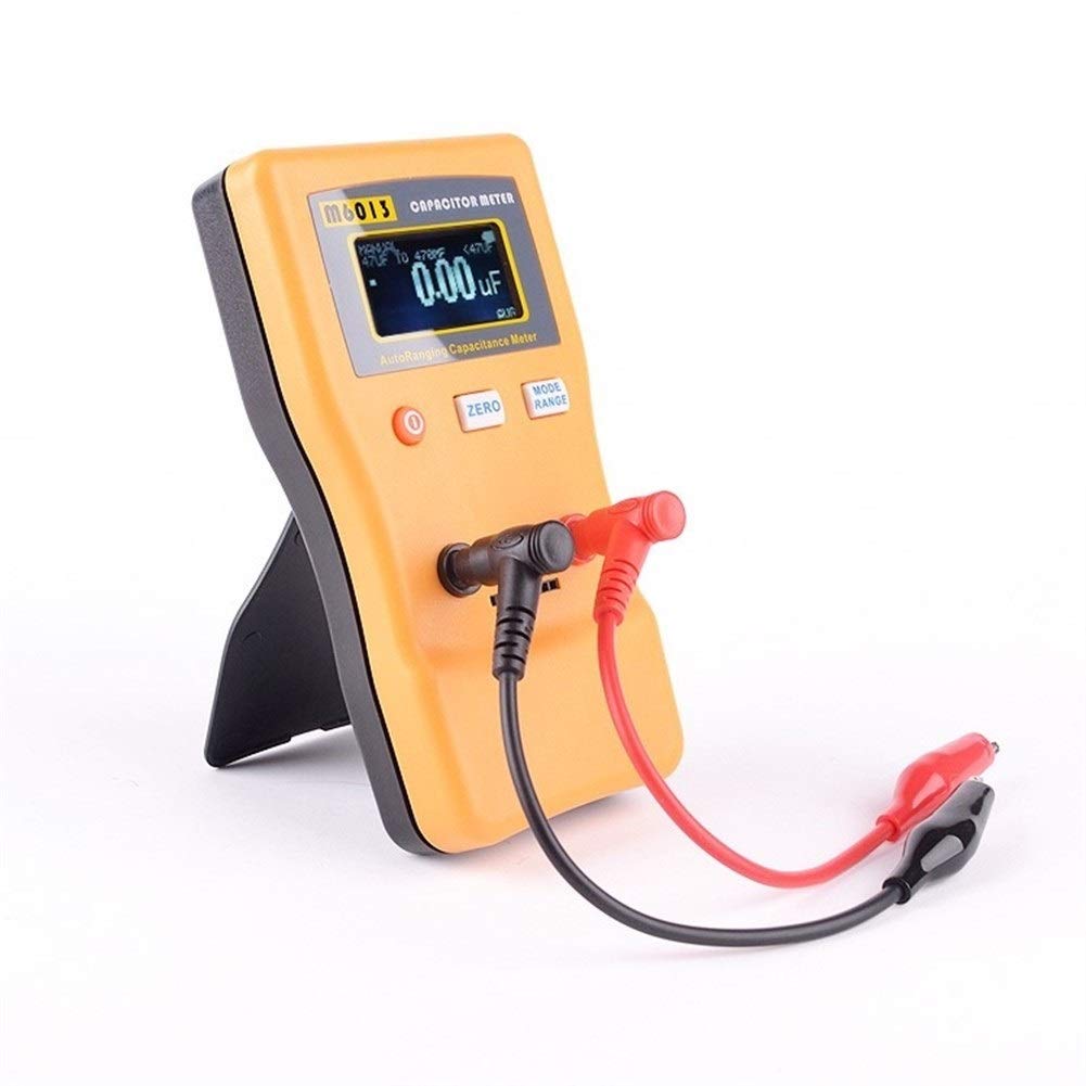 Professional M6013 LCD Capacitance Meter - High Resolution Capacitor & Resistance Tester for Electronics Repair, DIY Projects, and Circuit Board Testing