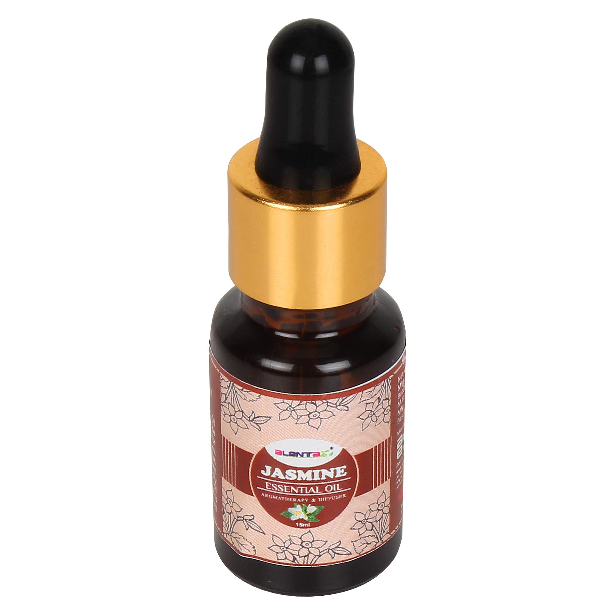 ALENTAZ Jasmine Essential Oil - 100% Pure & Natural for Healthy Skin, Face Glow & Youthful Radiance (15ml) - Perfect for Aromatherapy, Massage & DIY Beauty