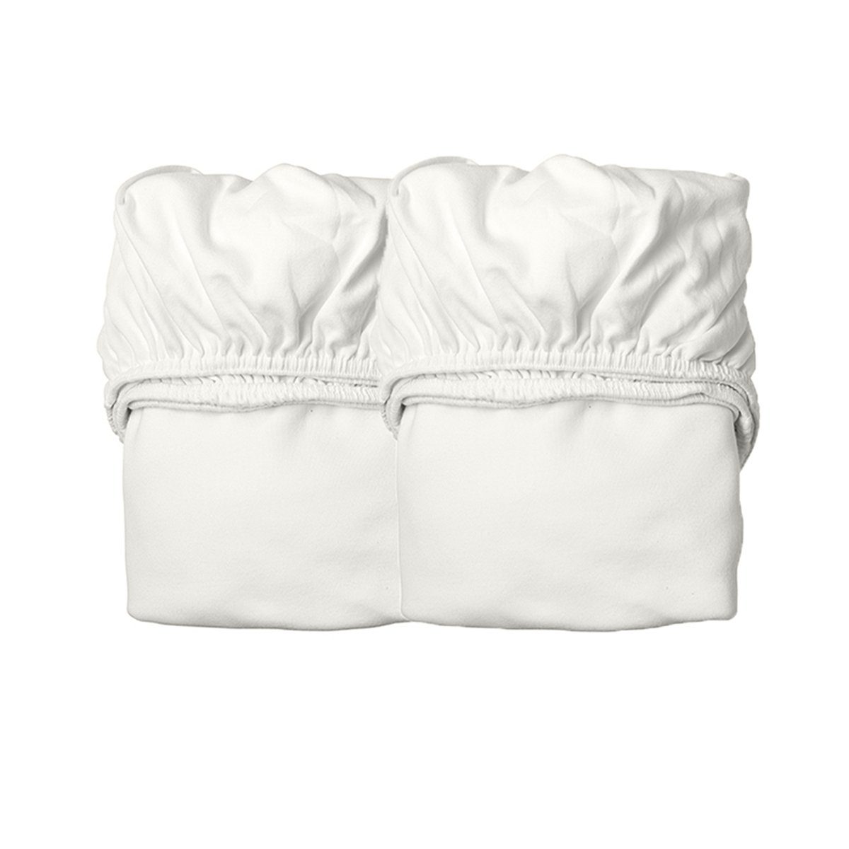 **LEANDER Organic Fitted Cradle Sheet - 2 Pack, Snow White | Soft & Breathable Cotton Baby Crib Sheet for Safe & Comfortable Sleep | Perfect for Nursery, Daycare & Travel**