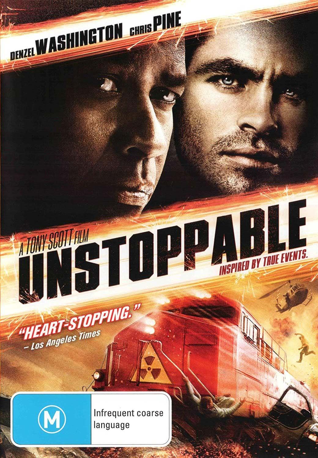 Unstoppable Blu-ray Movie - Action Thriller Film with Denzel Washington - Perfect for Movie Nights & Home Theater Collections