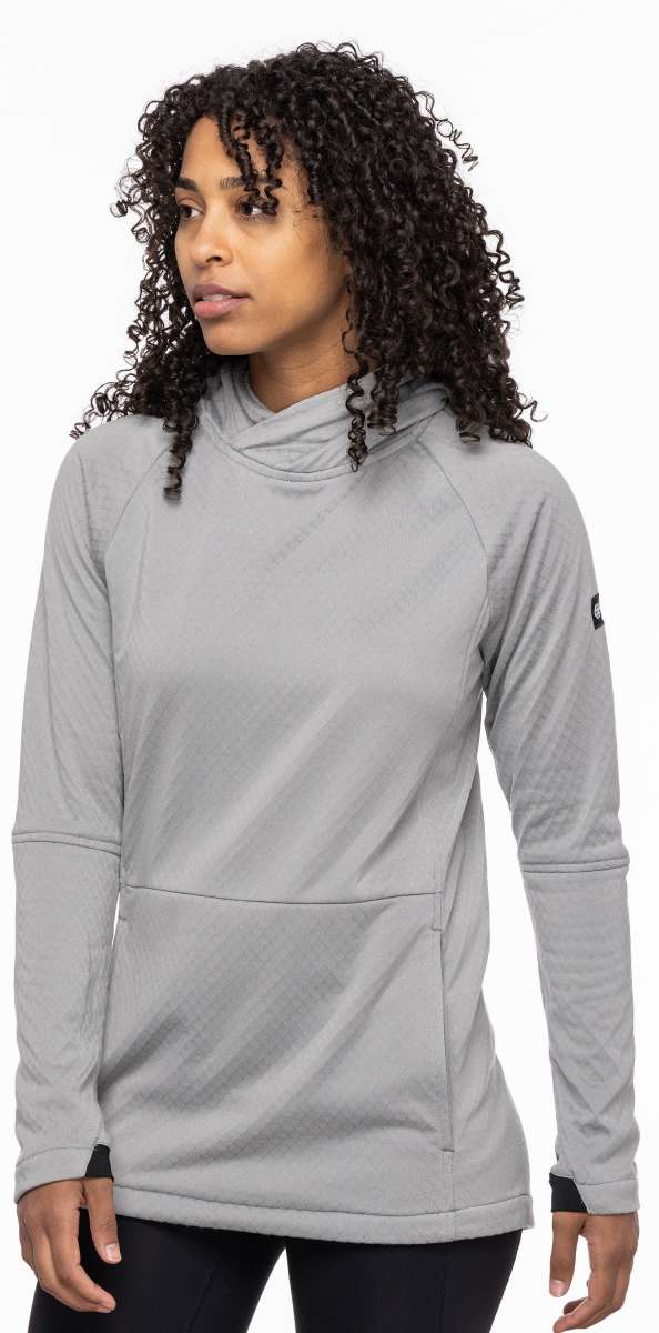 686 Women's Mission Grid Fleece Hoodie 2023 - Soft Warm Pullover for Outdoor Activities, Hiking & Casual Wear