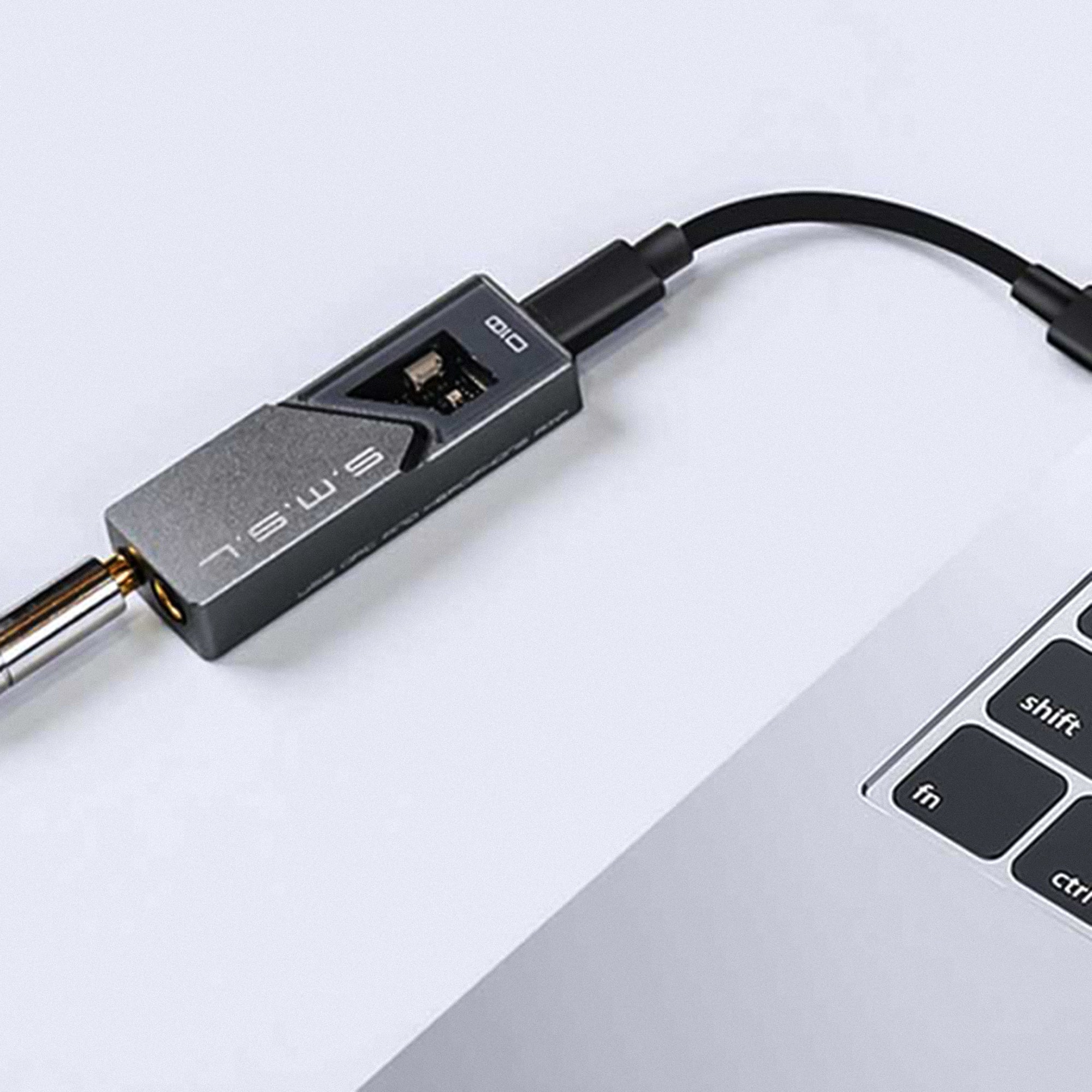 SMSL Audio D10 High-Resolution USB DAC & Headphone Amplifier - Perfect for Home Audio, Studio Monitoring, and Gaming